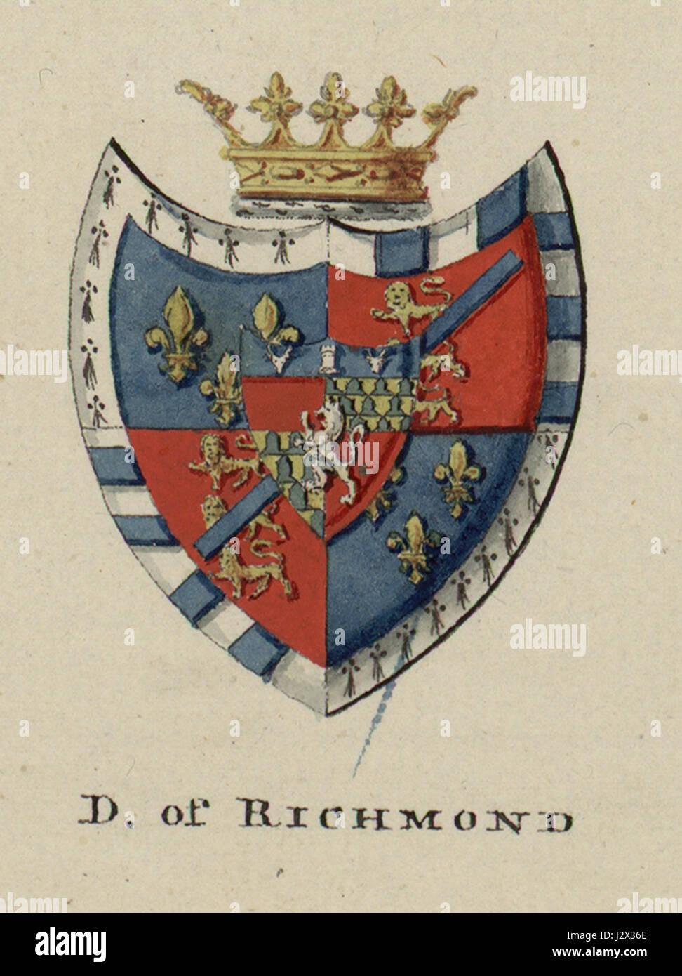 Wappen Herzog von Richmond 02817 Stockfoto