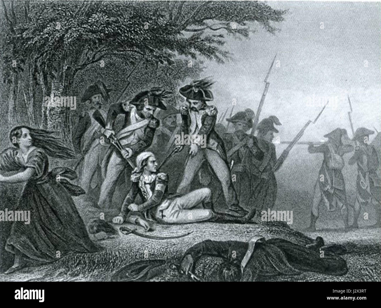 De Charette zu erfassen Stockfoto