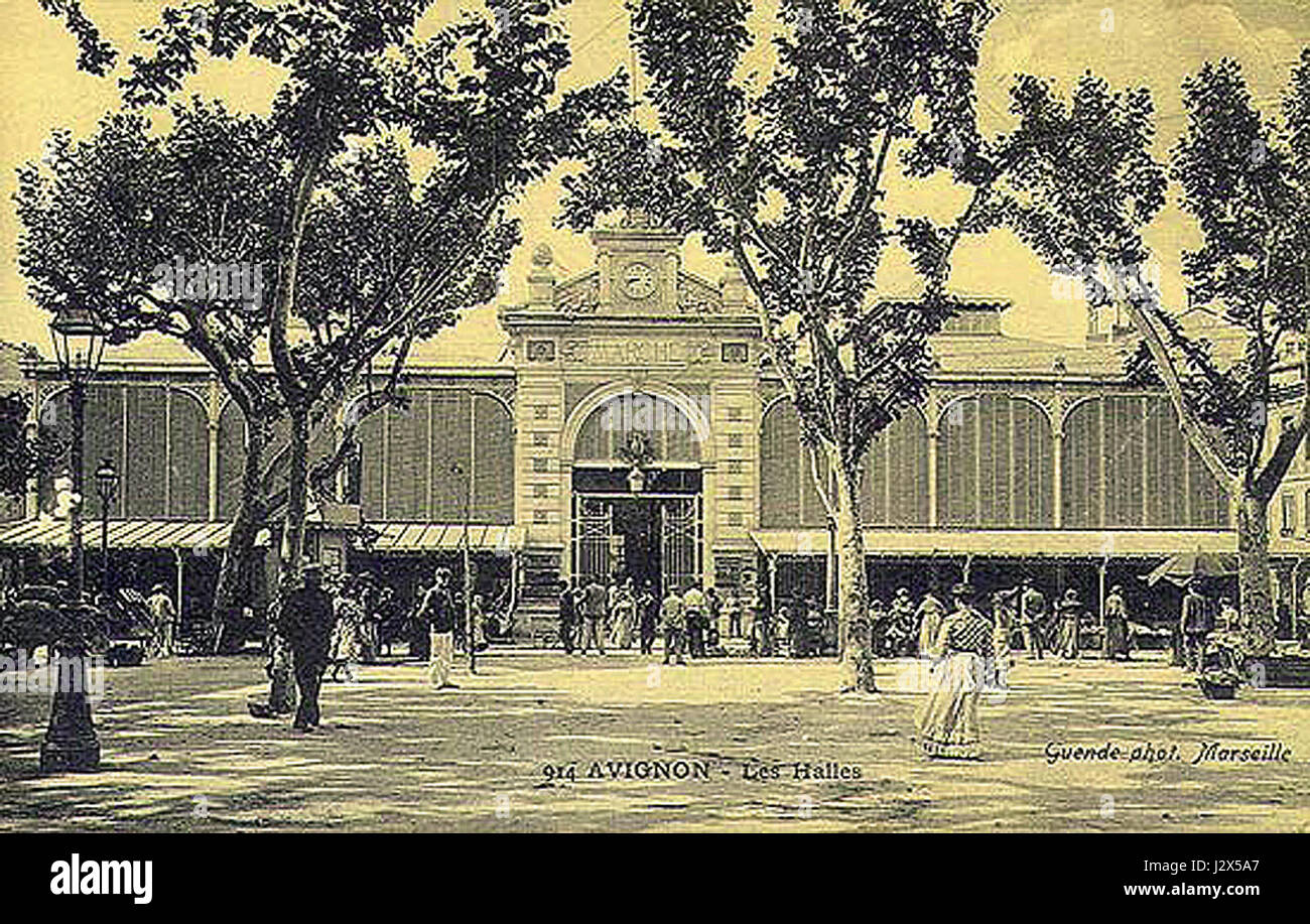 Avignon Les Halles Stockfoto