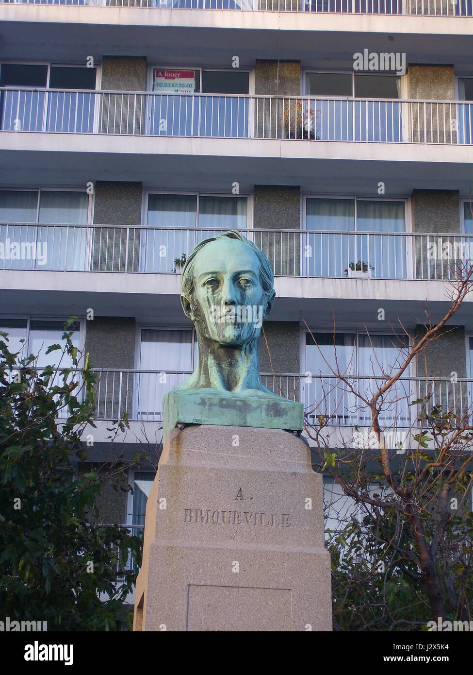 Buste de Bricqueville Stockfoto