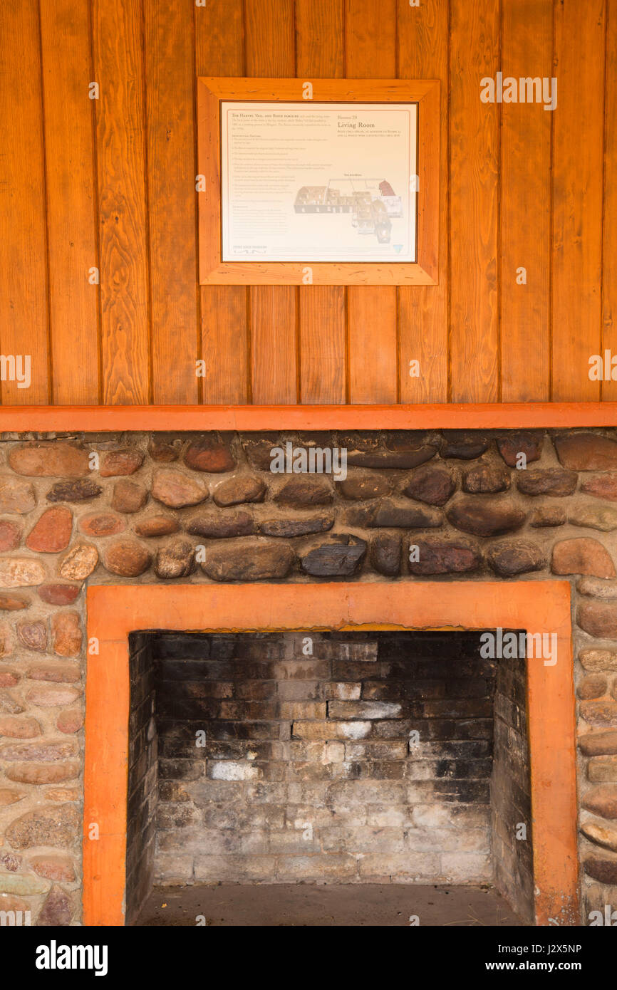 Ranch-zentrale Kamin, Las Cienegas National Conservation Area, Arizona Stockfoto
