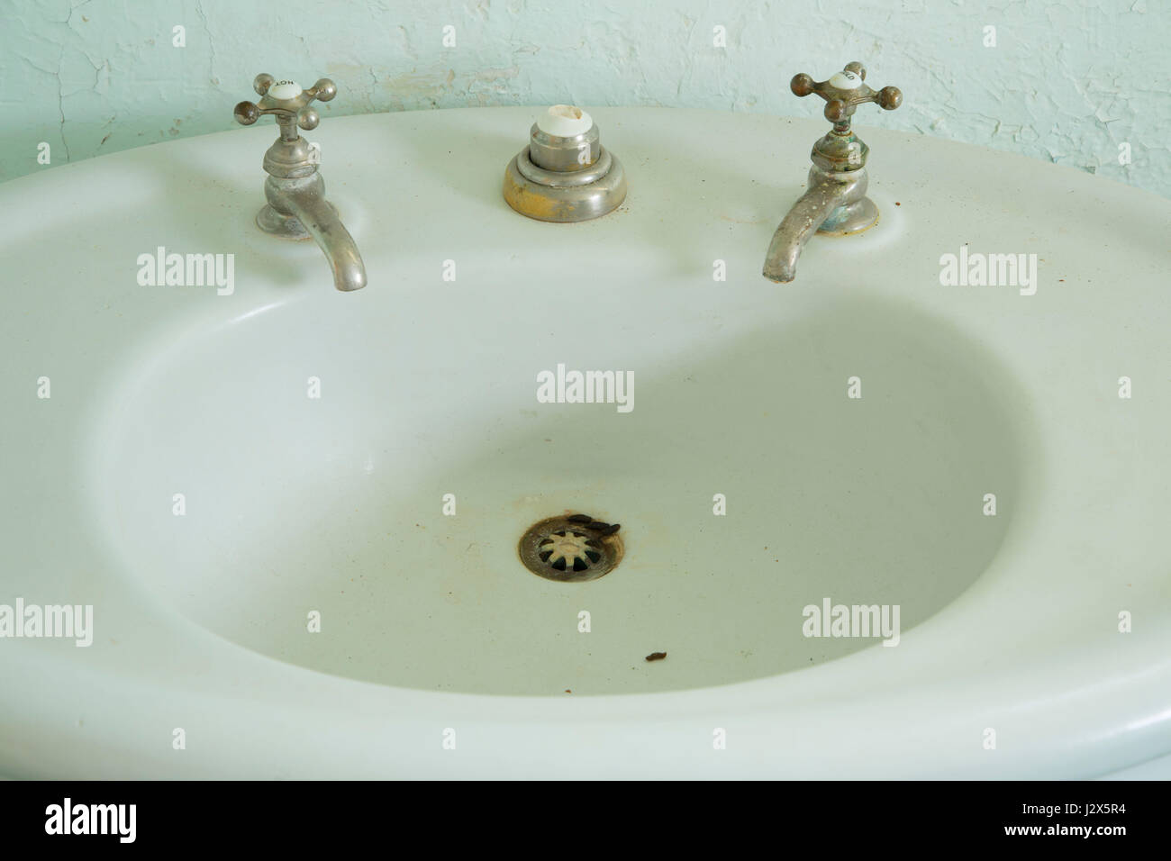 Ranch Sitz versenken, Las Cienegas National Conservation Area, Arizona Stockfoto