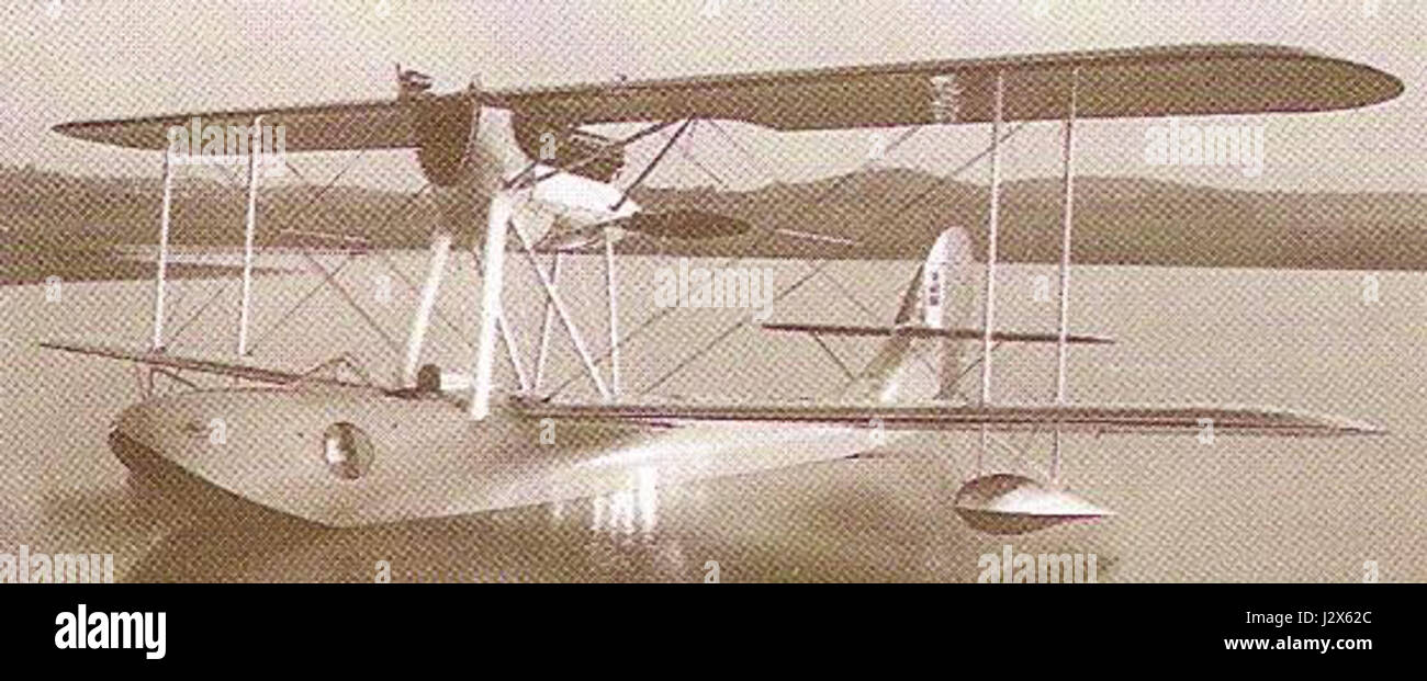 Die Macchi M.41bis war ein Militärflugzeug, das in den 1930er Jahren eingesetzt wurde Sie wurde hauptsächlich von der italienischen Luftwaffe für Aufklärungs- und leichte Bombenangriffe während ihres Dienstes genutzt. Stockfoto