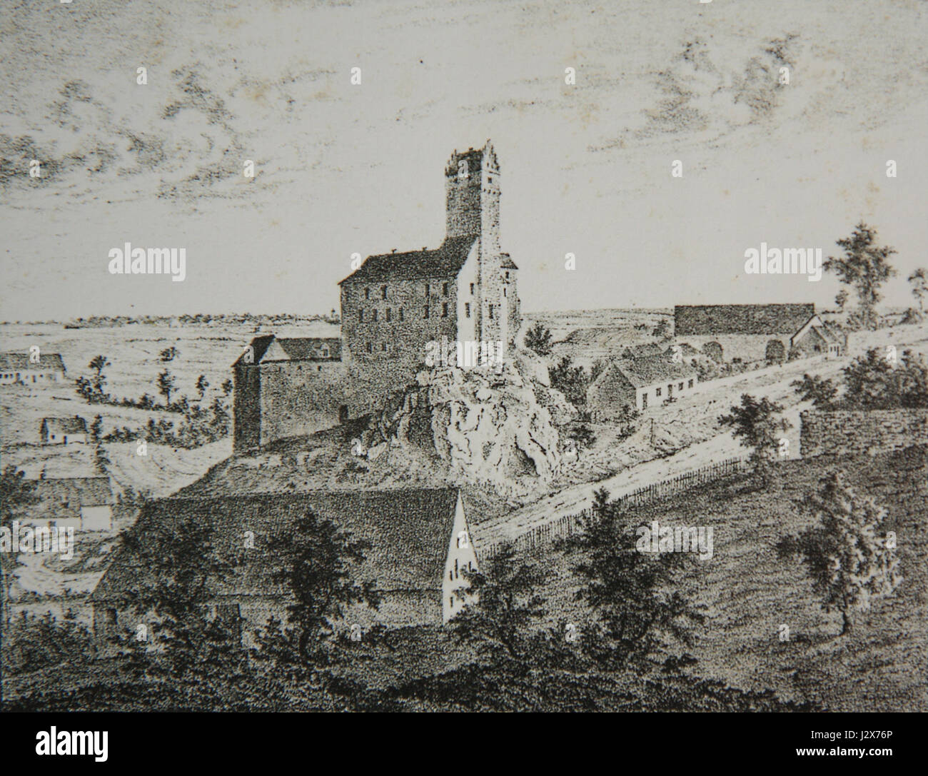 Burg Katzenstein01 Stockfoto