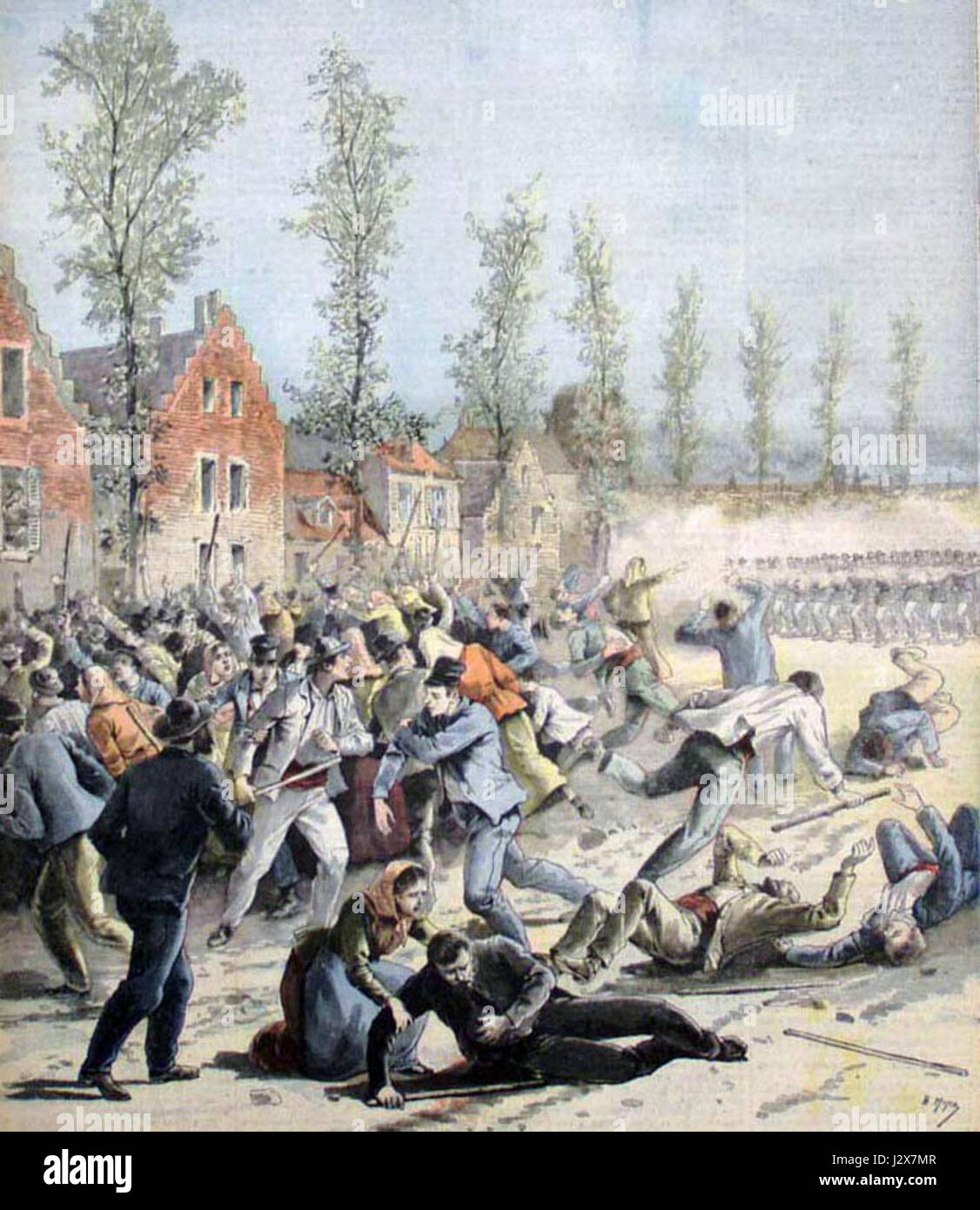 Das Bardouxha Mont-Bild aus dem Jahr 1893 zeigt eine malerische Aussicht auf den Mont Bardouxha, ein historisches Wahrzeichen oder Berg, wahrscheinlich aus dem späten 19. Jahrhundert. Dieses Kunstwerk spiegelt die Wertschätzung der Naturlandschaften während dieser Zeit wider. Stockfoto