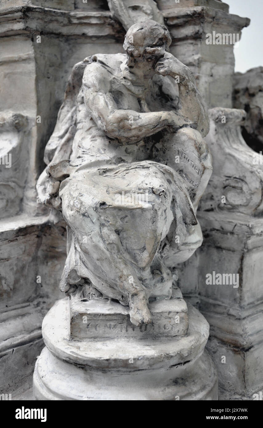 Carpeaux Valenciennes 080810 10 Denkmal Stockfoto