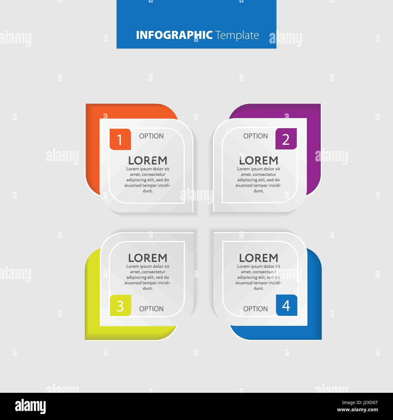 Vektor-Infografik-Report-Vorlage hergestellt aus Linien und Symbole. Stock Vektor