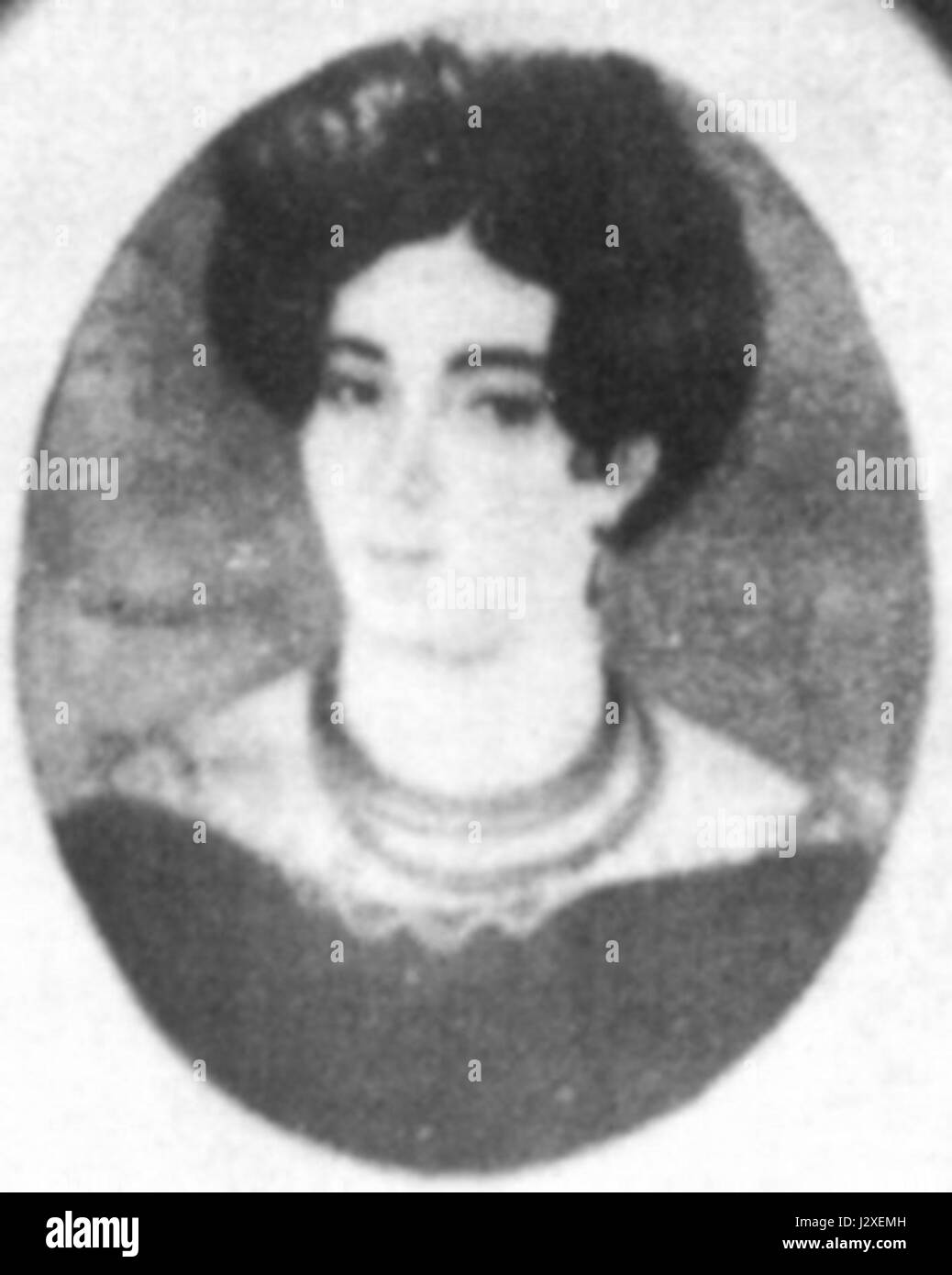 Angela Fuerriol Gonzalez war eine Künstlerin aus dem 19. Jahrhundert, die für ihre besonderen Beiträge zur Kunst in den 1830er Jahren bekannt war Ihre Werke spiegeln den Stil und die kulturellen Trends ihrer Zeit wider. Stockfoto