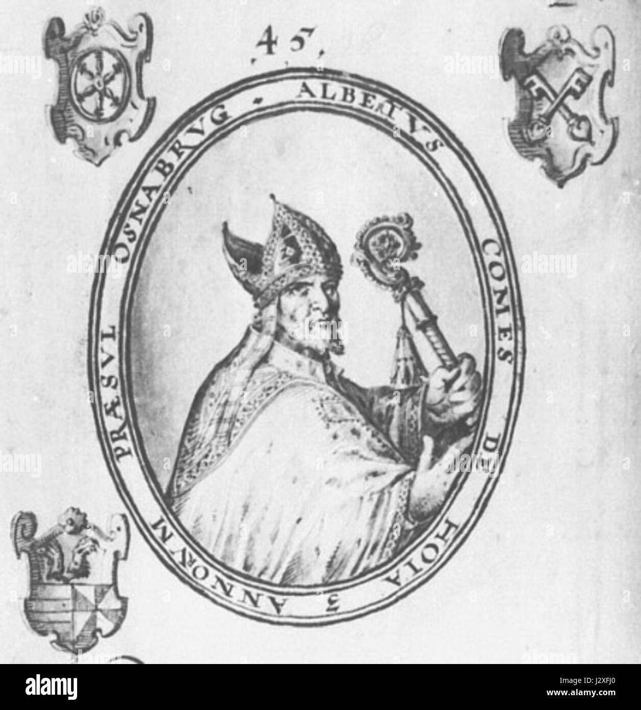 Albert von Hoya Stockfoto