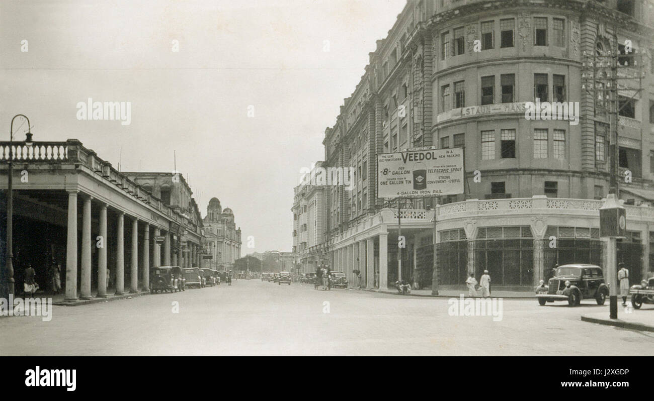 Kalkutta Parkstraße 1930er Jahre R02 Stockfoto Kalkutta Parkstraße 1930er Jahre R02 Stockfoto