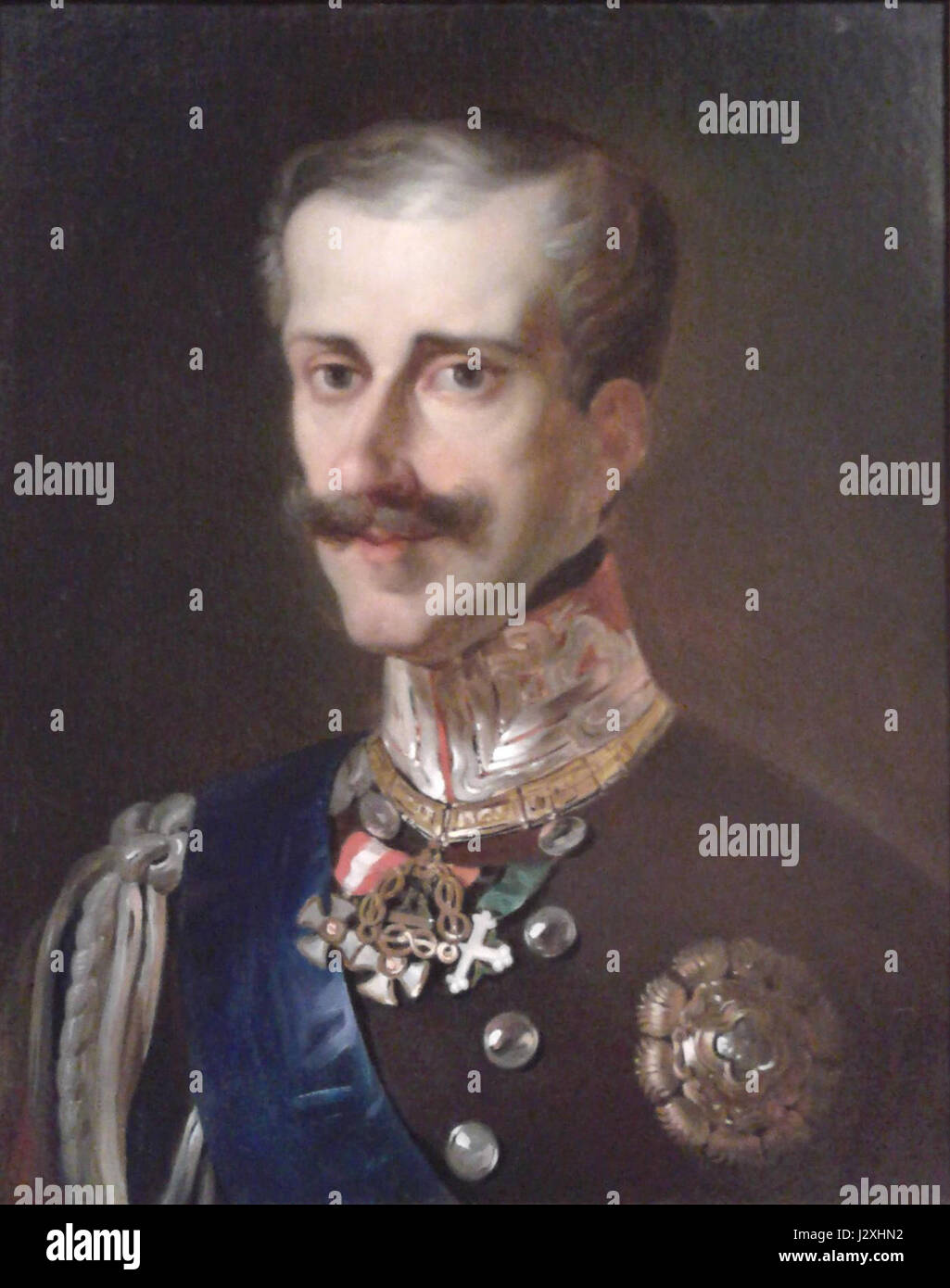 Carlo Alberto Museo Risorgimento Roma Stockfoto