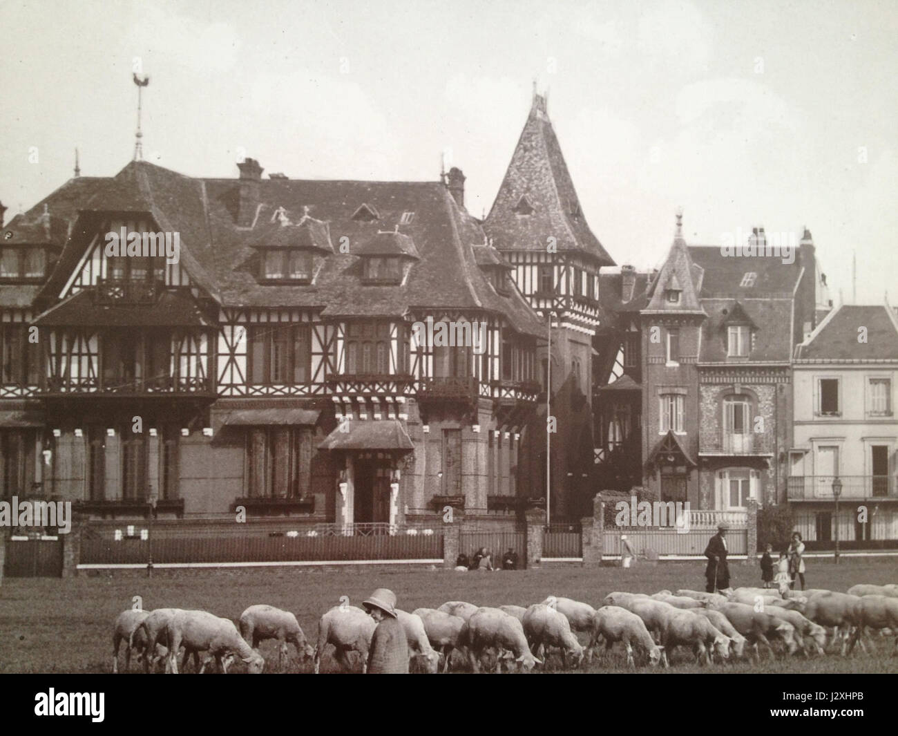 Anciennes Villas Normandes de Dieppe (Zoom) Stockfoto