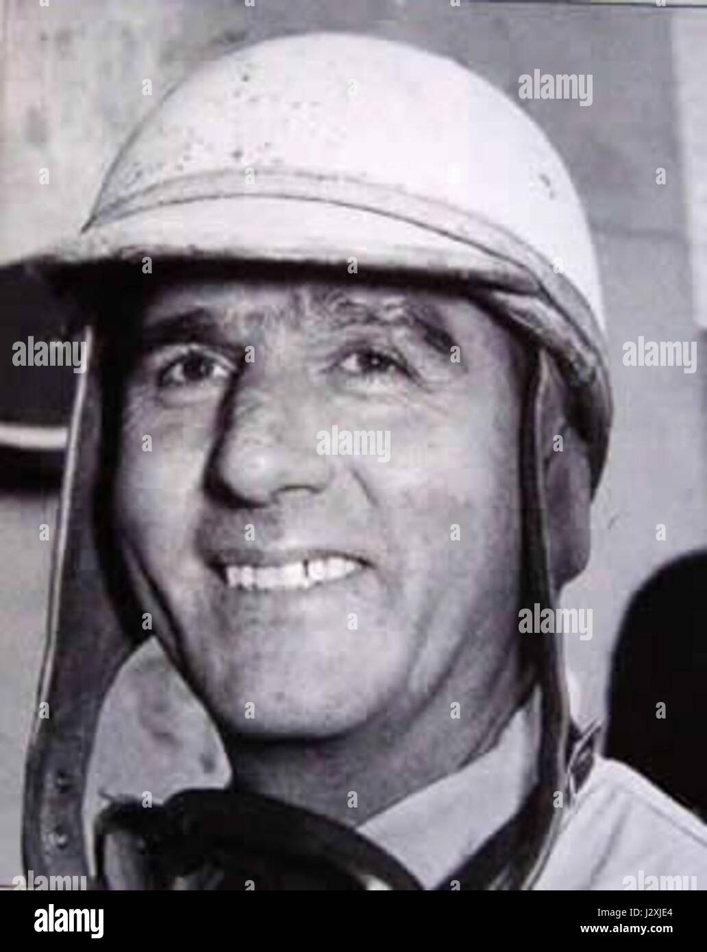 Giuseppe „Nino“ Farina war ein italienischer Rennfahrer, der 1950 die erste Formel-1-Weltmeisterschaft gewann. Stockfoto