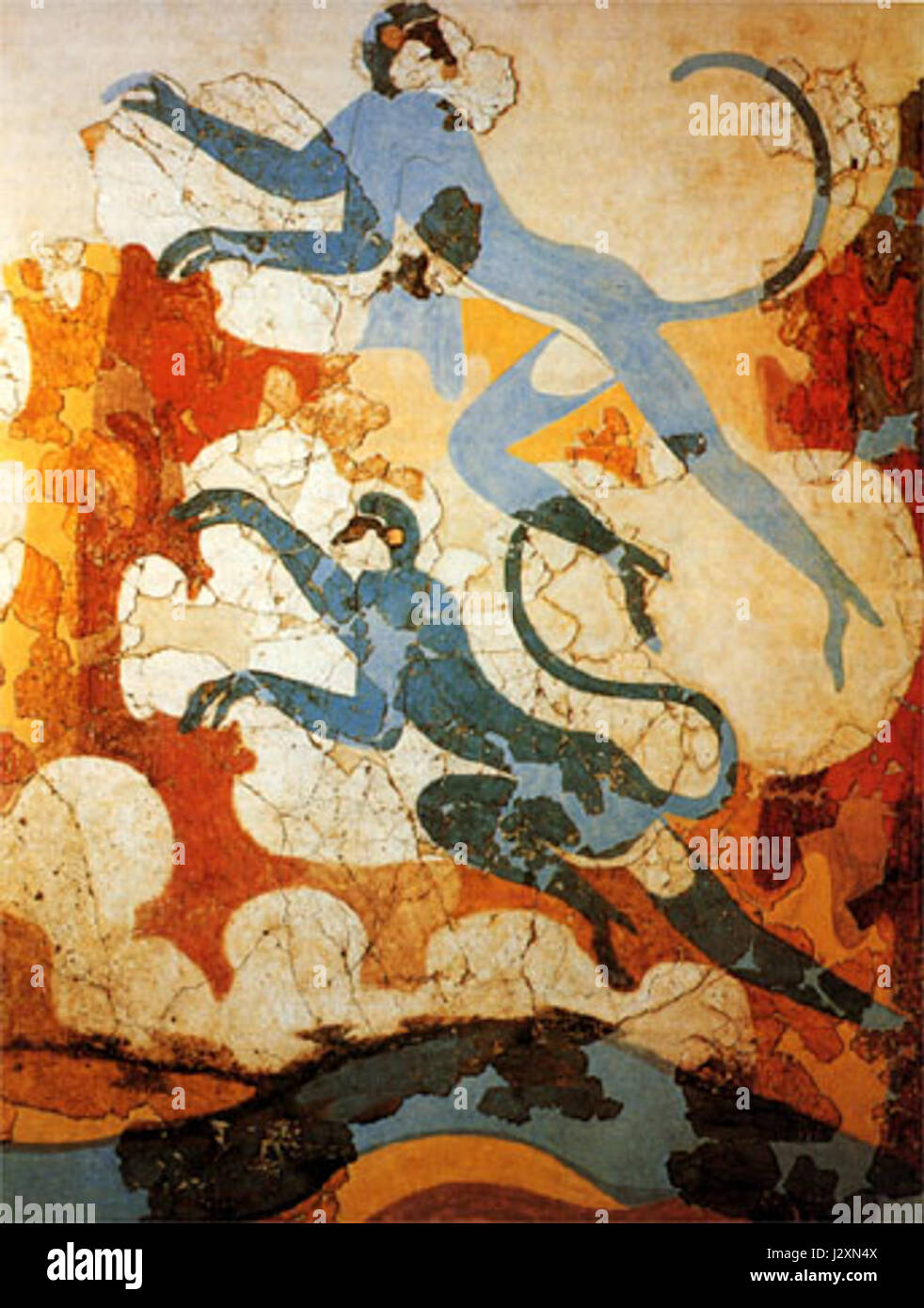 Akrotiri blaue Affen Stockfoto