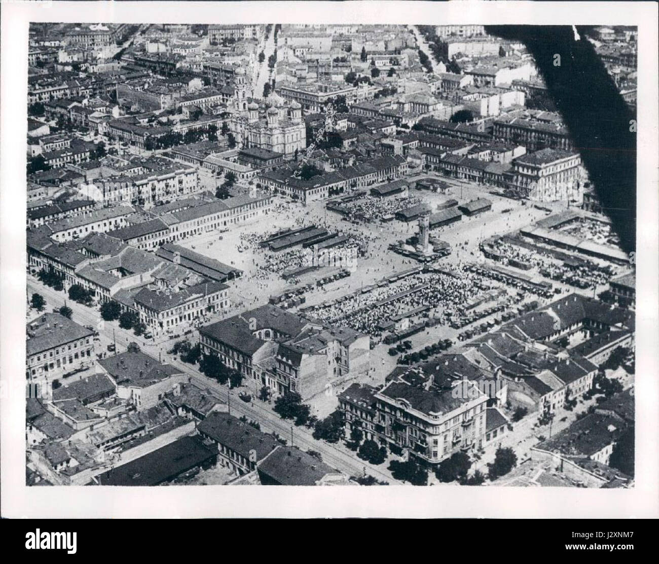 Luftbild von Odessa Stadtzentrum 1941 Stockfotografie Alamy