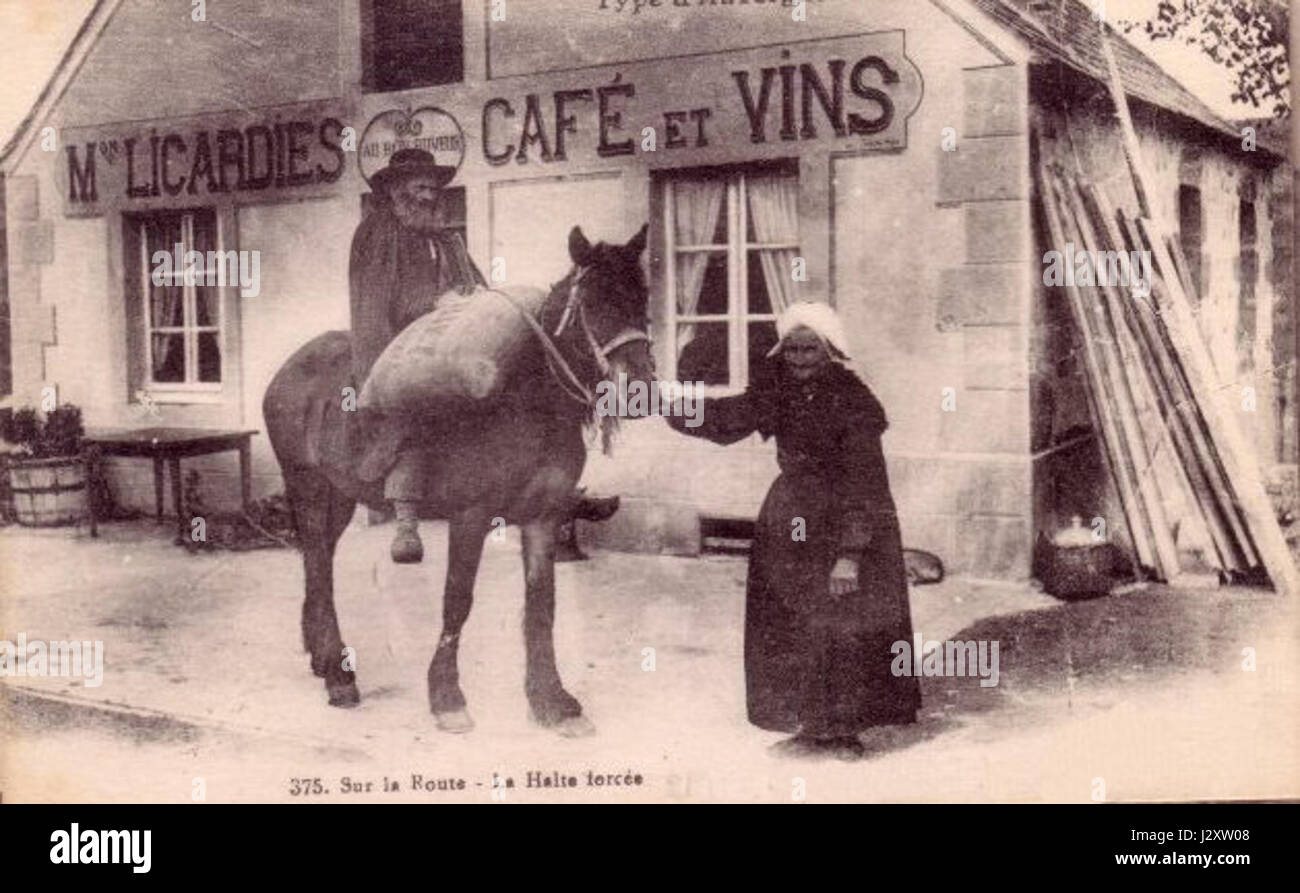 Auvergnats XIX Stockfoto