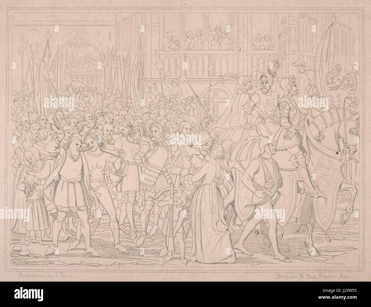 Die Schlacht bei Hausbergen war ein bedeutender Konflikt während des Deutsch-Französischen Krieges von 1870. Sie fand in der Nähe von Straßburg statt und war Teil einer Reihe von Engagements zwischen französischen und preußischen Streitkräften. Die Schlacht führte zu einer Niederlage der Franzosen, die schließlich zum Fall Straßburgs beitrug. Stockfoto
