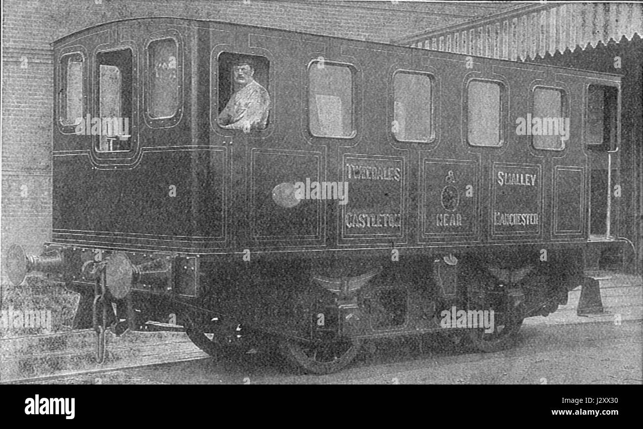 Batterie-elektrische Lokomotive, Lancashire & Yorkshire Railway (Rankin Kennedy, Elektroinstallationen, Bd. III, 1903) Stockfoto