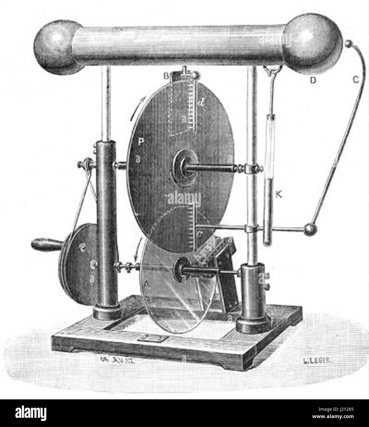 Die „Carre-Maschine“ bezieht sich auf eine frühe mechanische Vorrichtung oder einen Motor, die wahrscheinlich nach ihrem Erfinder oder Konstrukteur benannt ist. Diese Maschine wurde möglicherweise für industrielle Zwecke oder für bestimmte Aufgaben in der Fertigung oder anderen technischen Bereichen eingesetzt. Stockfoto