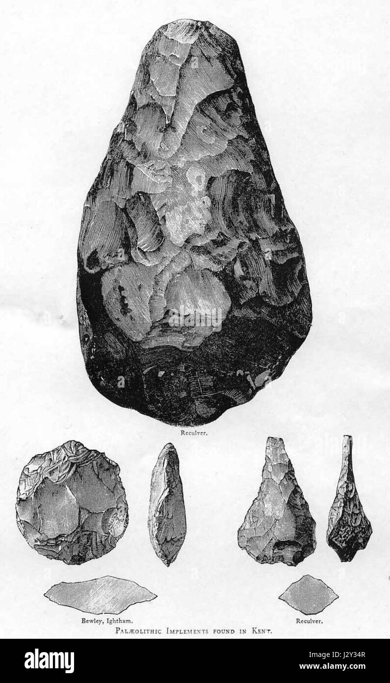 Acheuleanhandaxes Stockfoto