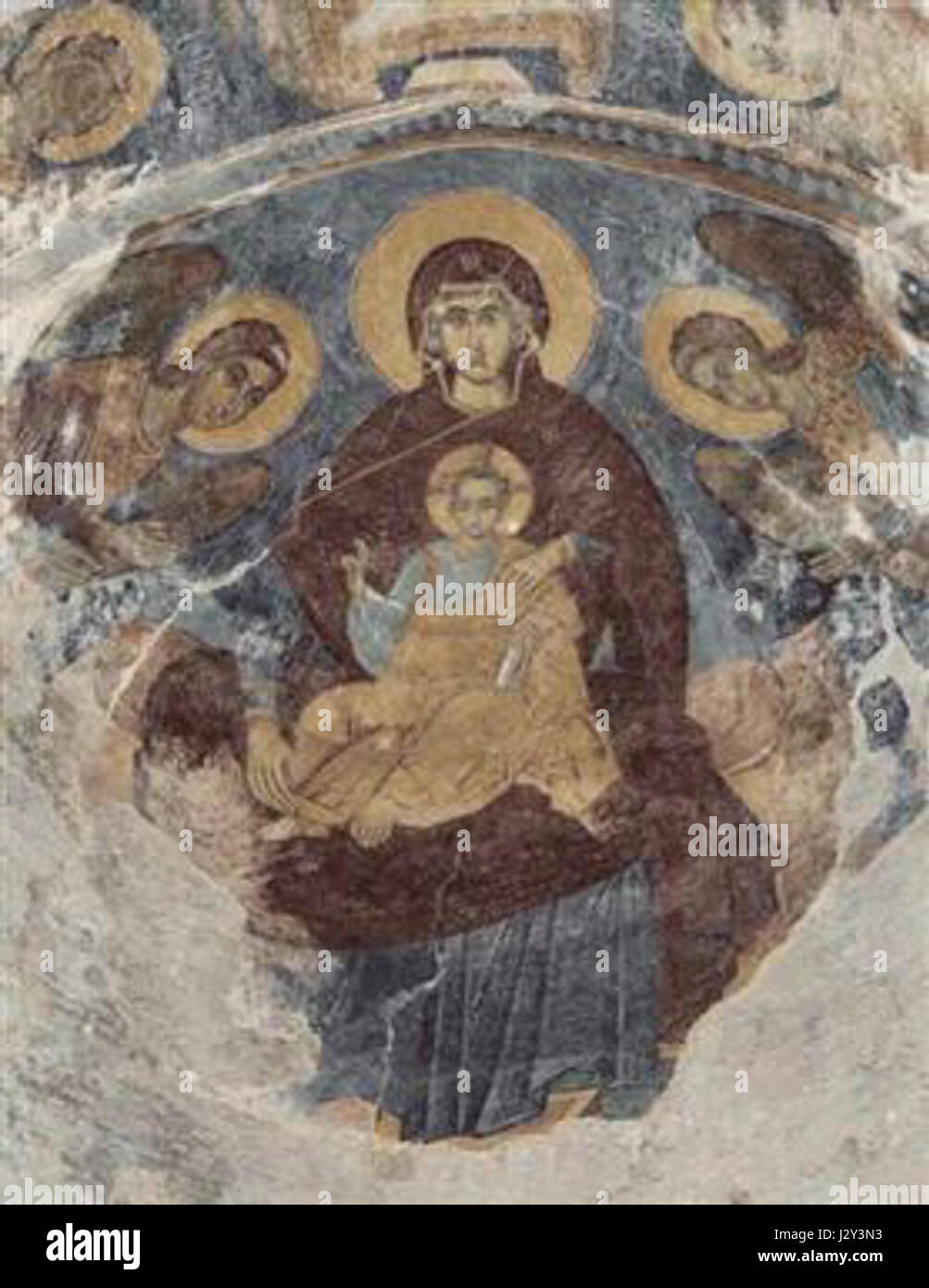 Alaverdi Theotokos. 11. cent Stockfoto