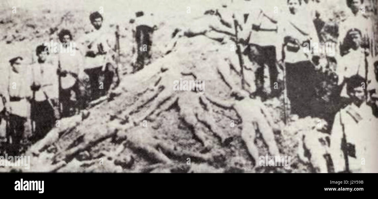 Völkermord an den Armeniern Opfer Massengrab Stockfoto