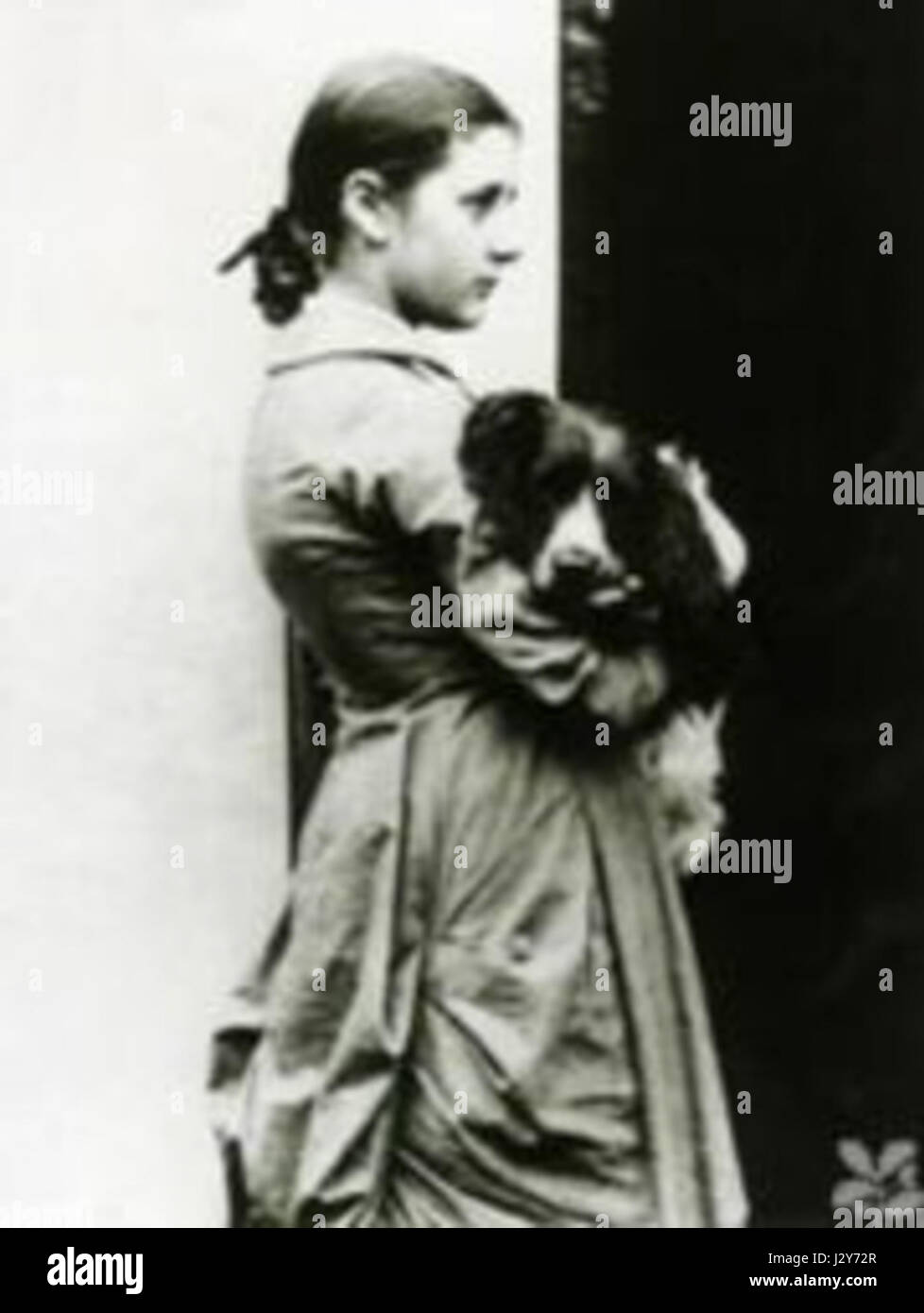 Beatrix Potter war eine englische Autorin, Illustratorin und Naturschützerin, die vor allem für ihre geliebten Kinderbücher mit Tieren wie *Peter Rabbit* bekannt war. Ihre Arbeit hat sich nachhaltig auf die Kinderliteratur und den Naturschutz ausgewirkt. Stockfoto