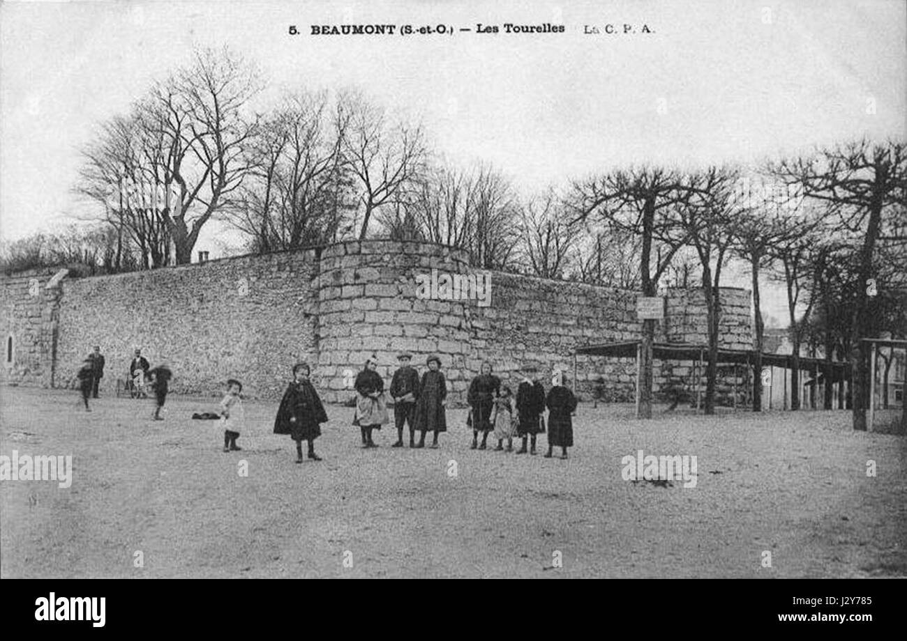 Beaumont tourelles Stockfoto