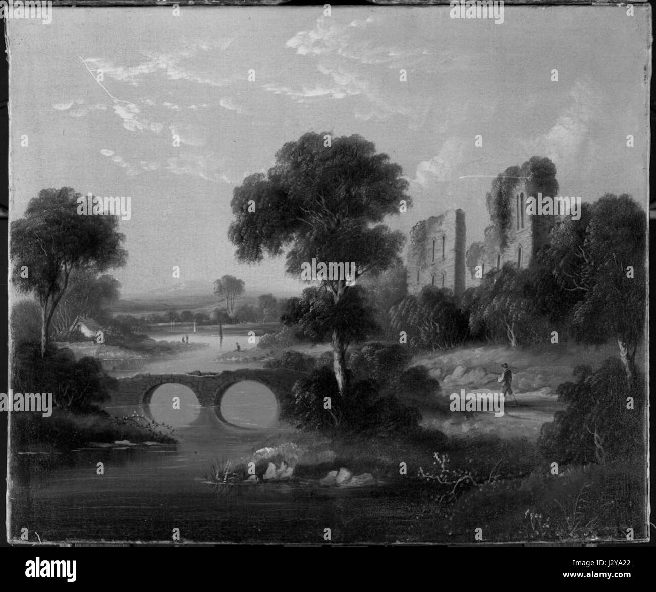 Brooklyn Museum - Warwick Castle - insgesamt Stockfoto