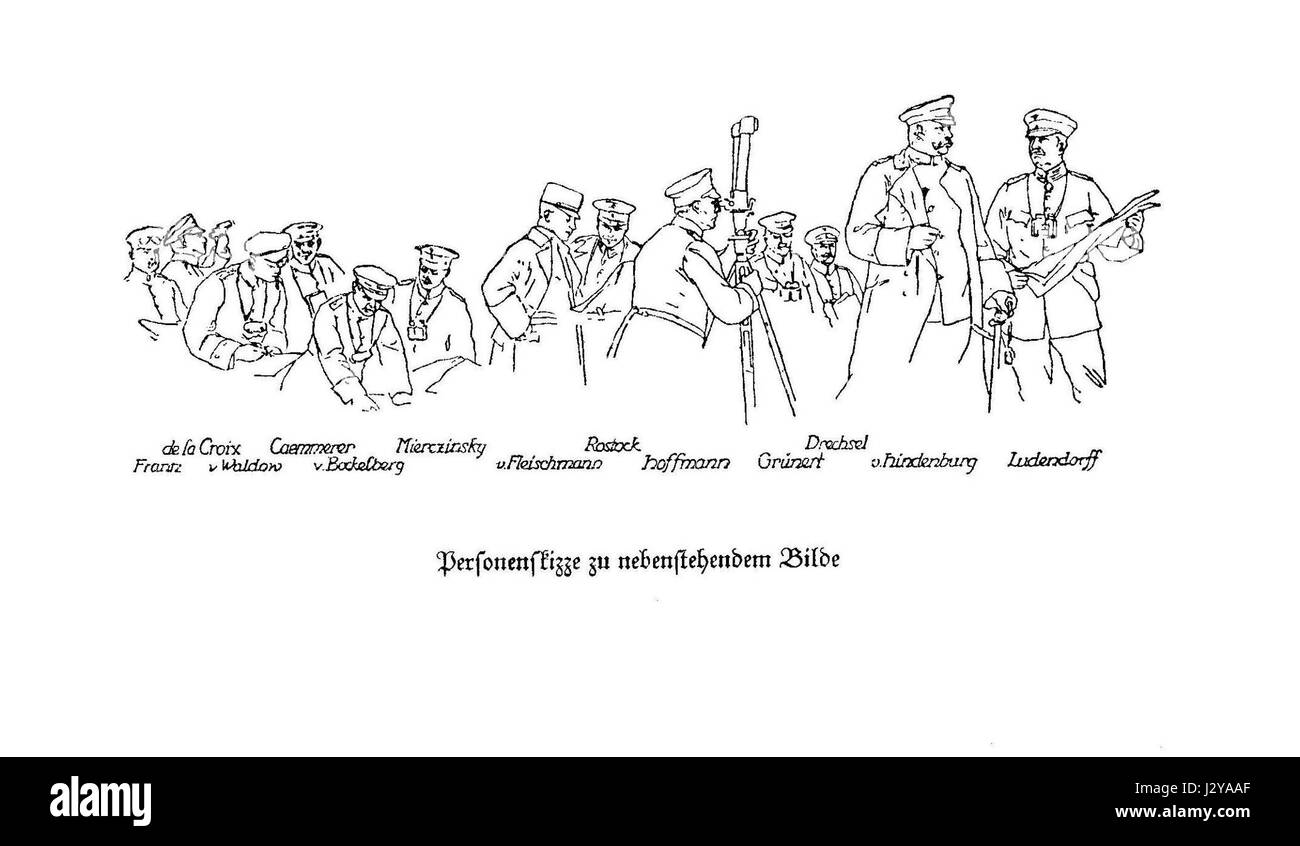 Bundesarchiv Bild 103-121-018, Tannenberg, Hindenburg Auf Schlachtfeld2 Stockfoto