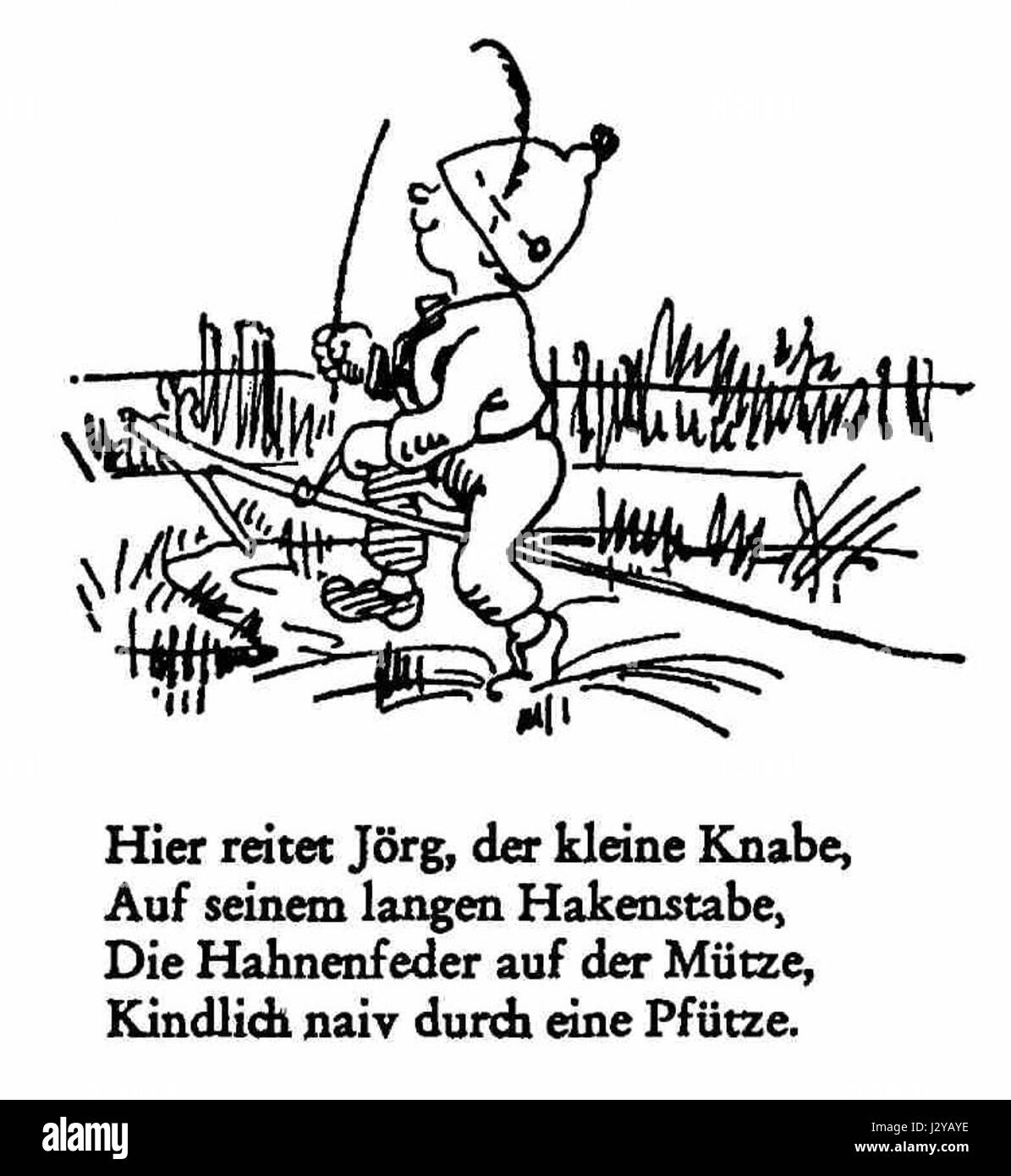 Busch-Steckenpferd Stockfoto