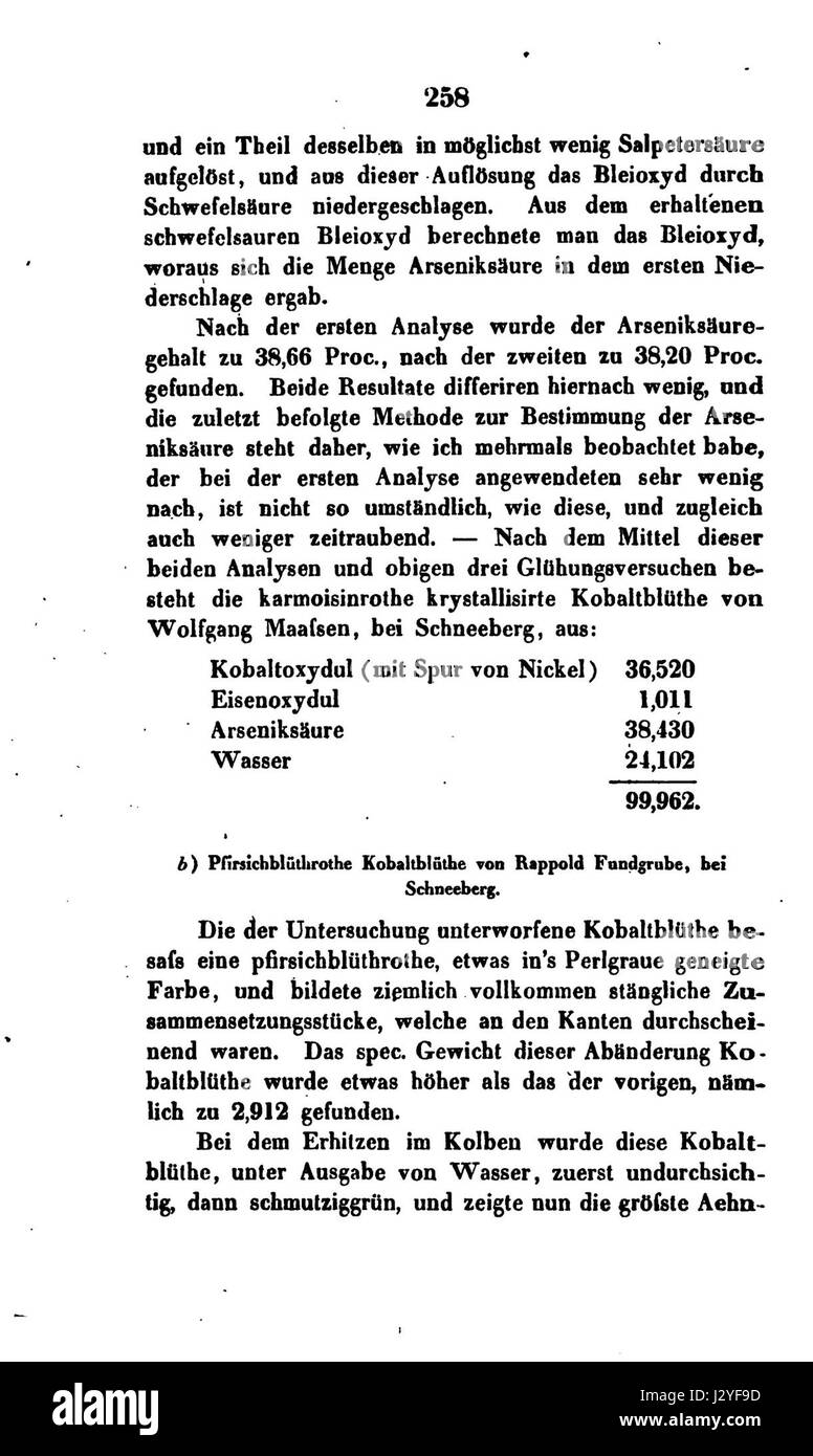 Eine wissenschaftliche Arbeit, die 1843 in der Zeitschrift Annalen der Physik veröffentlicht wurde, Band 27. Diese Publikation trägt zum Bereich der Physik bei. Stockfoto