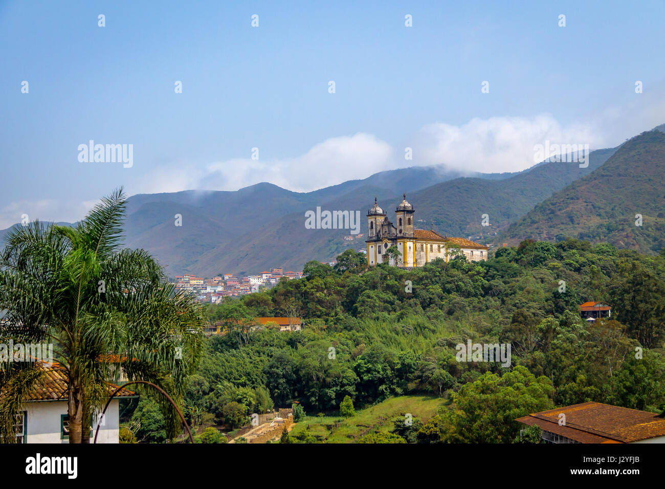 Sao Francisco de Paula Kirche - Ouro Preto, Minas Gerais, Brasilien Stockfoto