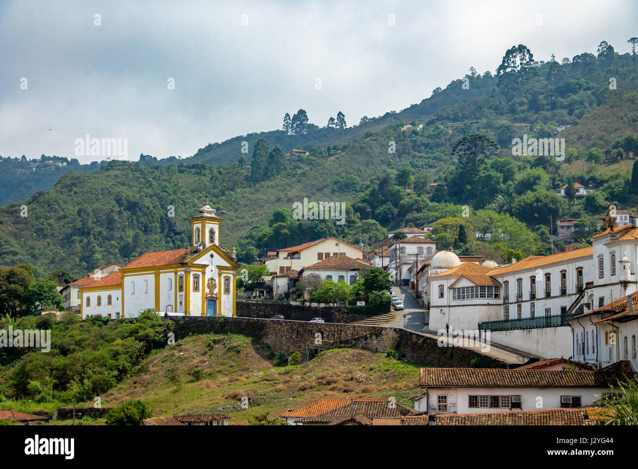 Merces de Cima Church (Nossa Senhora Das Merces e Misericordia) - Ouro Preto, Minas Gerais, Brasilien Stockfoto