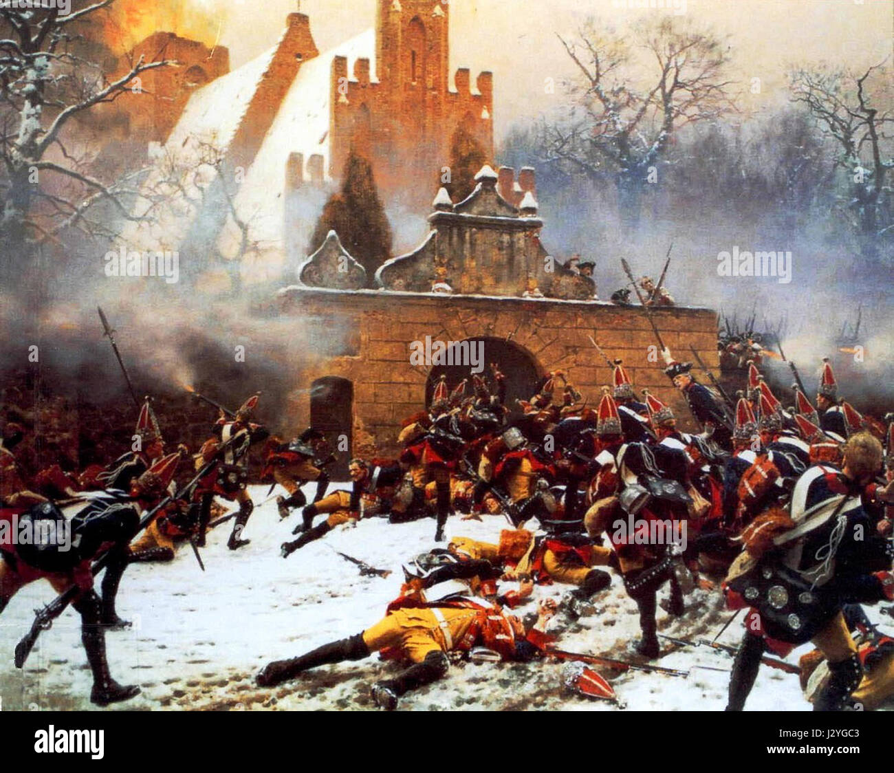 Schlacht von Leuthen 2 Stockfotografie Alamy