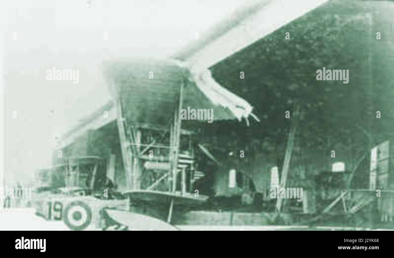 Die Macchi L.319 ist ein italienisches Militärflugzeug aus der Zeit des Zweiten Weltkriegs, das für Aufklärungsmissionen entwickelt wurde. Dieses Flugzeug ist bekannt für seine Langlebigkeit und seinen Beitrag zur italienischen Luftwaffe während des Konflikts. Stockfoto