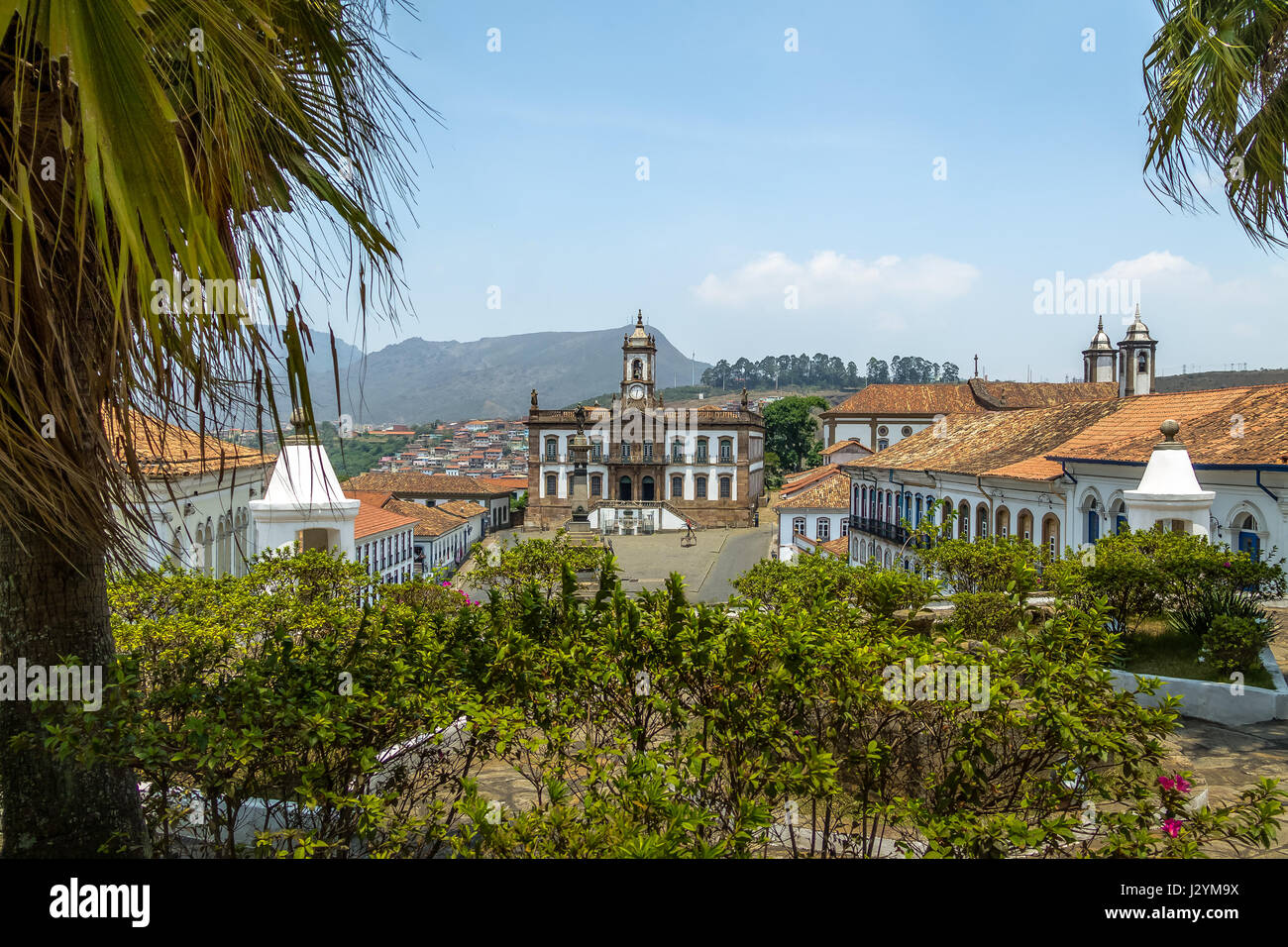 Tiradentes Square - Ouro Preto, Minas Gerais, Brasilien Stockfoto