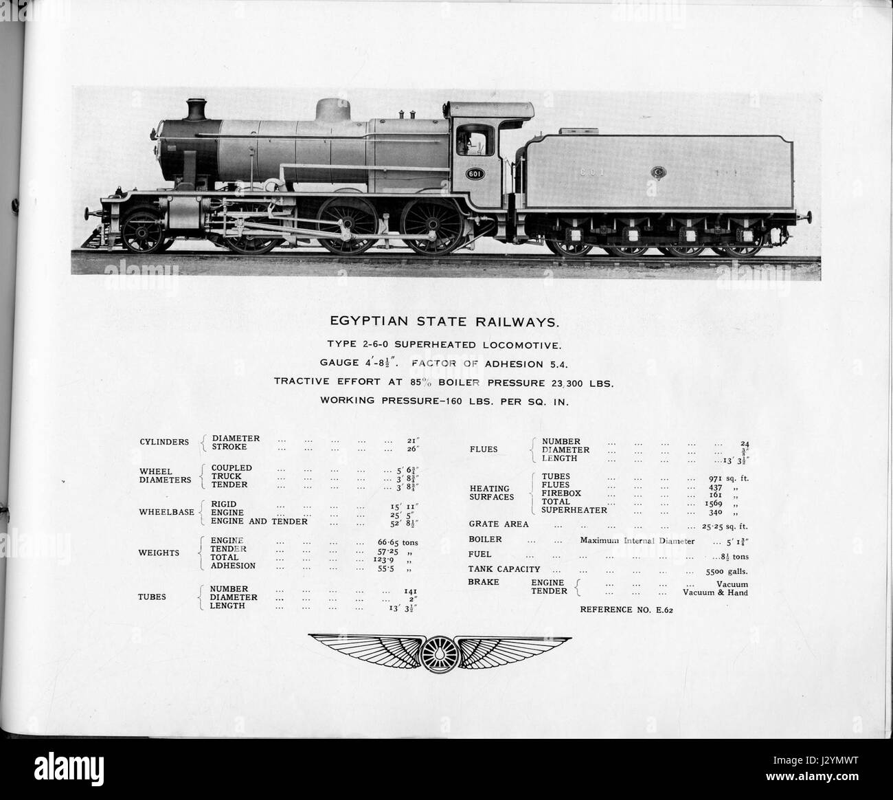 Armstrong Whitworth ägyptische Staatsbahnen 601 Stockfotografie Alamy