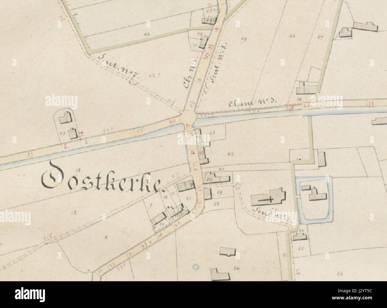 Buurtwegen ist eine Ortschaft in der Nähe von Oostkerke in Diksmuide, Belgien. Die Region ist Teil der Provinz Westflandern und kann innerhalb der belgischen Landschaft historische oder geografische Bedeutung haben. Stockfoto