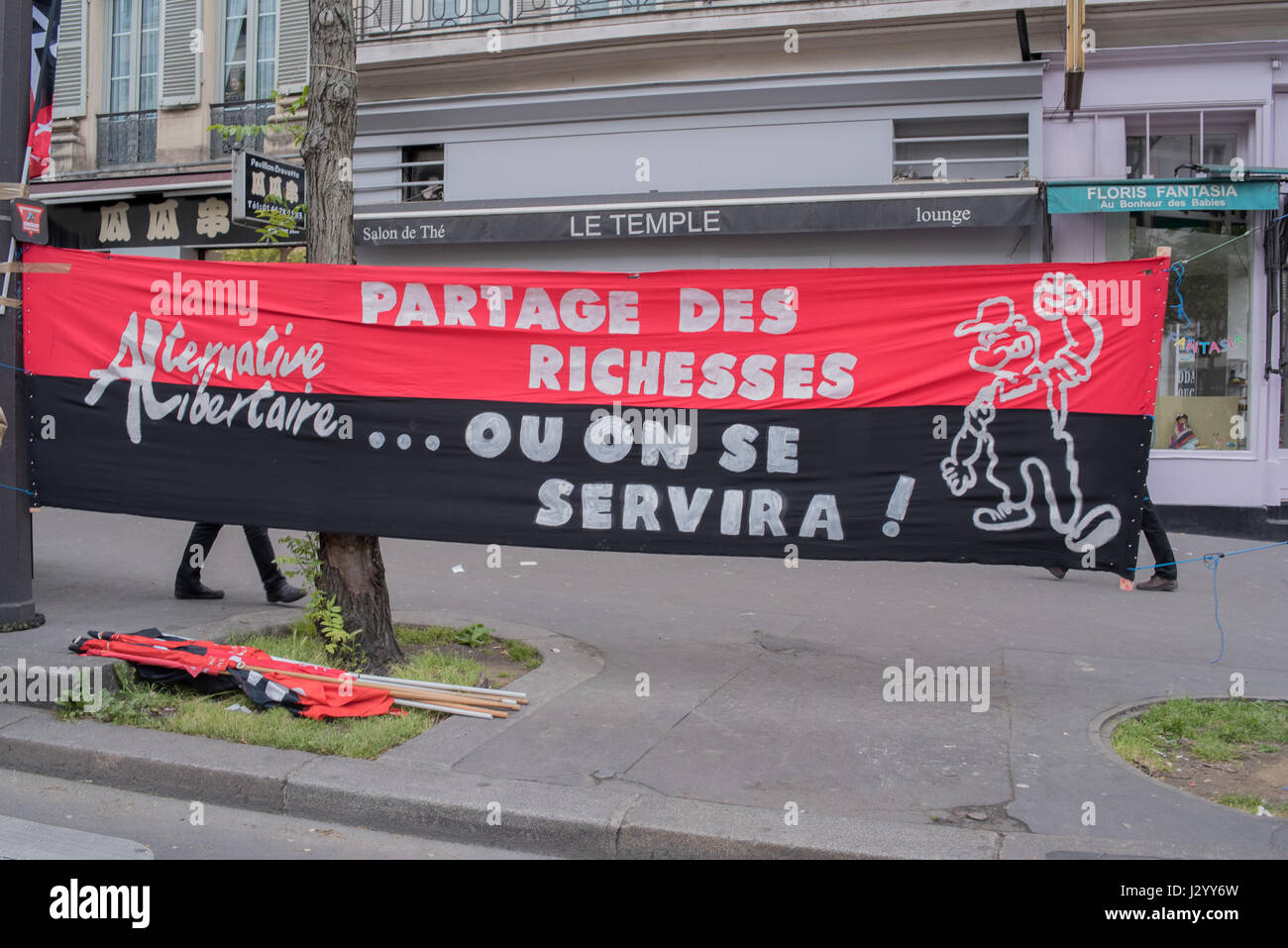 Mai-Tag in Paris Stockfoto