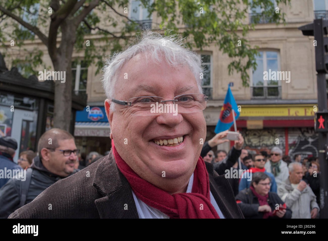 Mai-Tag in Paris Stockfoto