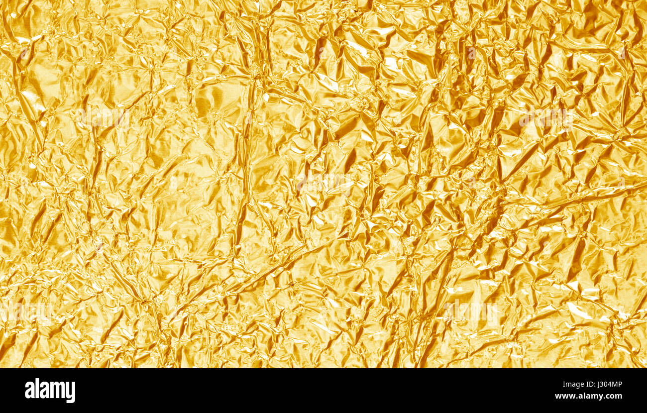 Glänzende heißen gelben gold goldene Farbe dekorativer Textur Papier  Stockfotografie - Alamy