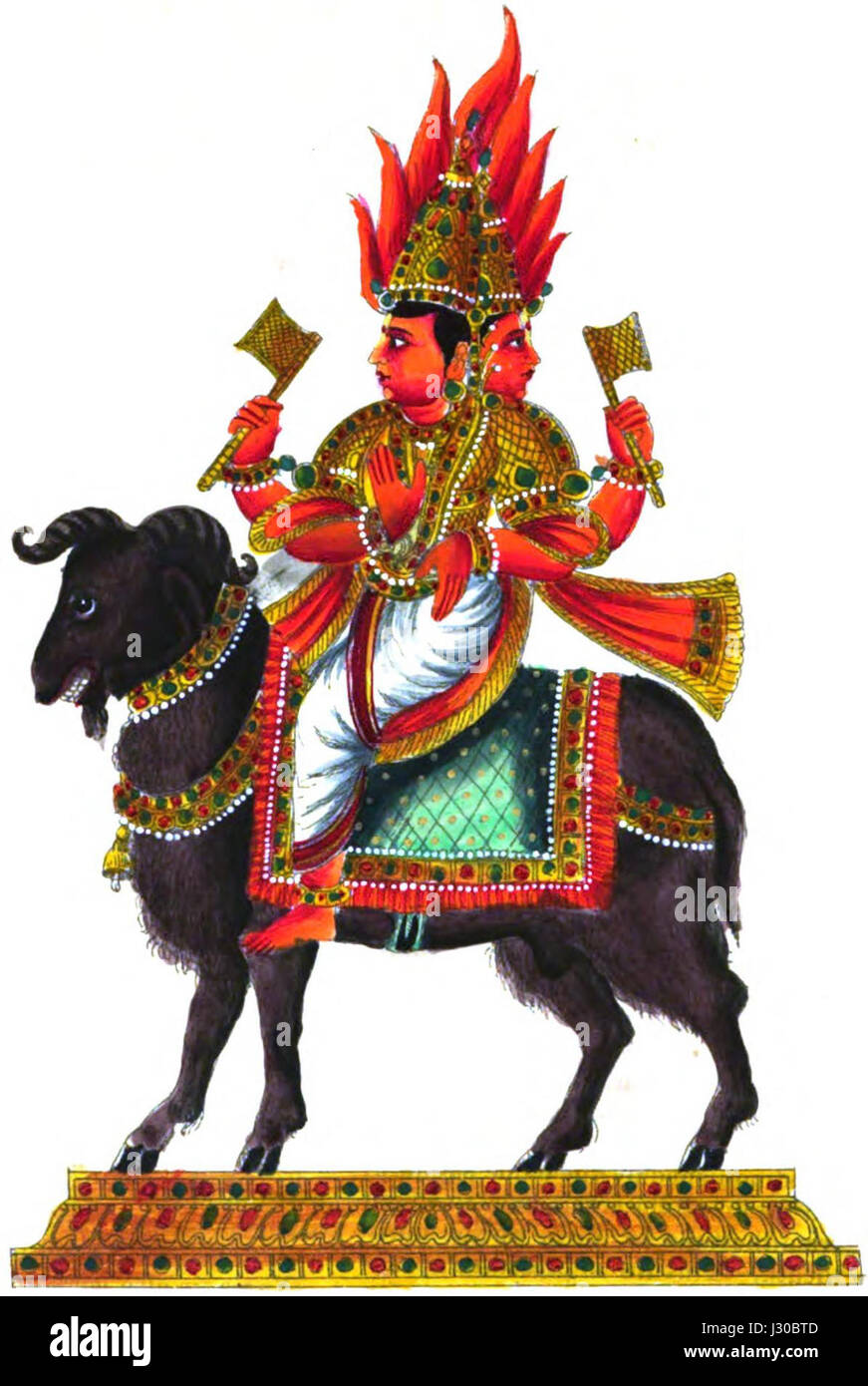Agni deva Stockfoto