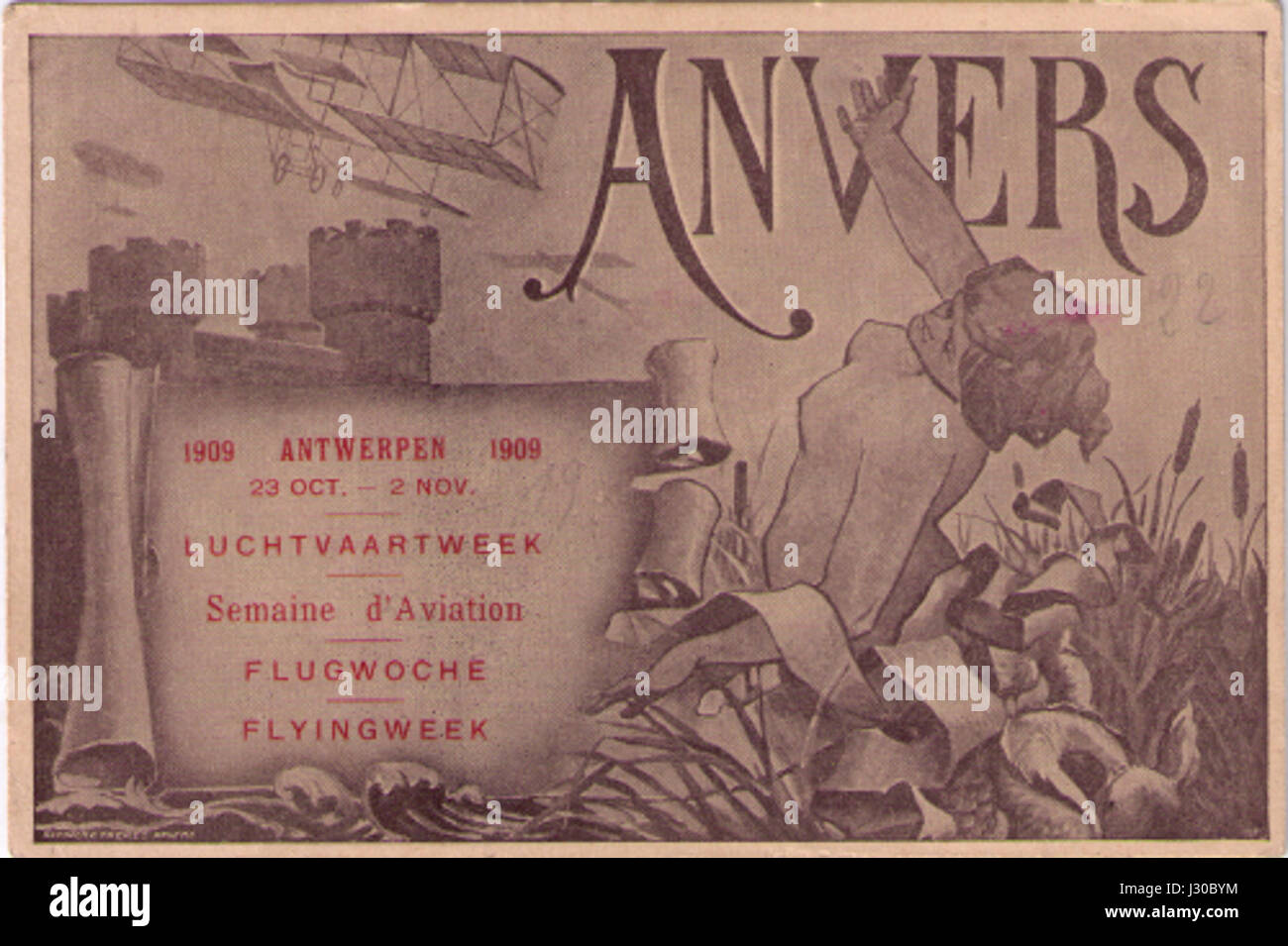 Antwerpen-vliegweek Stockfoto