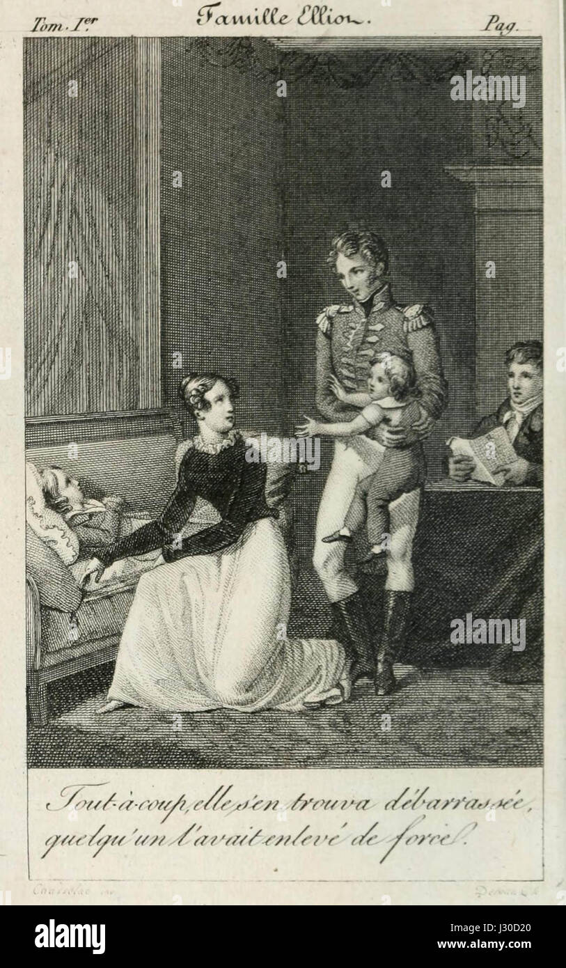 Austen La Famille Elliot Frontispice Stockfoto