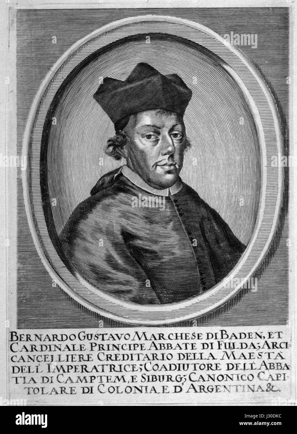 Bernhard Gustav von Baden-Durlach Stockfoto