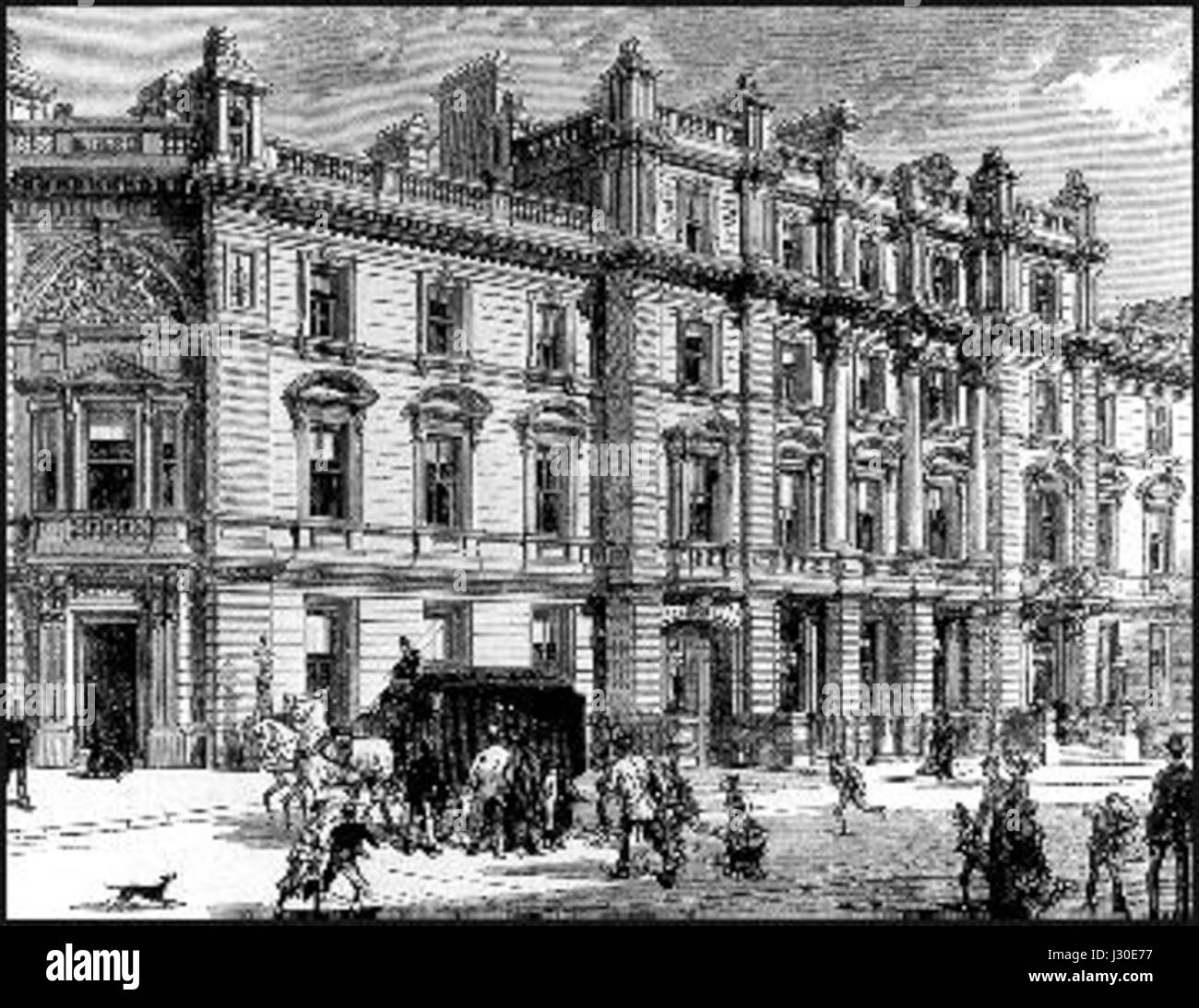 Bow Street - Ende 19. Jh. Stockfoto