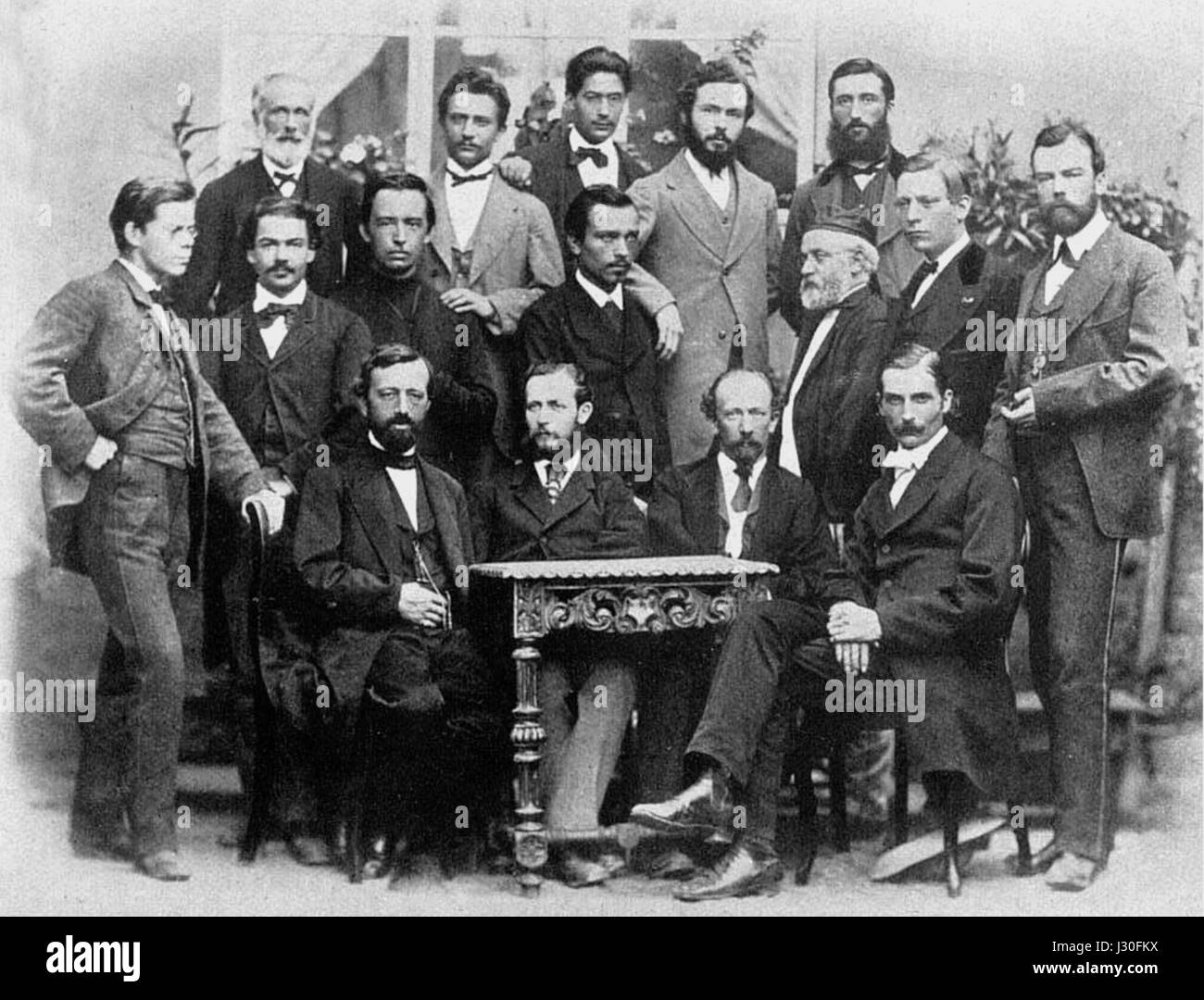 Ein historisches Bild des chemischen Instituts Kekule-Bonn, das frühe wissenschaftliche Fortschritte in der Chemie zeigt. Die von August KekulÃ gegründete Institution trug wesentlich zur organischen Chemie im 19. Jahrhundert bei. Stockfoto