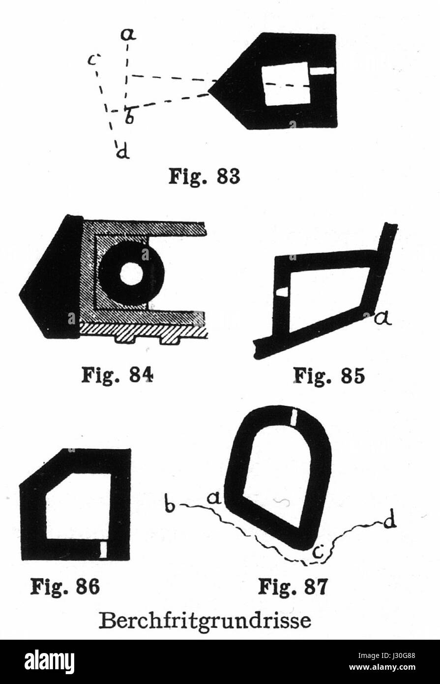 Ein Bergfried ist eine Art befestigter Turm, oft Teil einer mittelalterlichen Burg und diente im Mittelalter als Festung und Symbol der Macht. Stockfoto