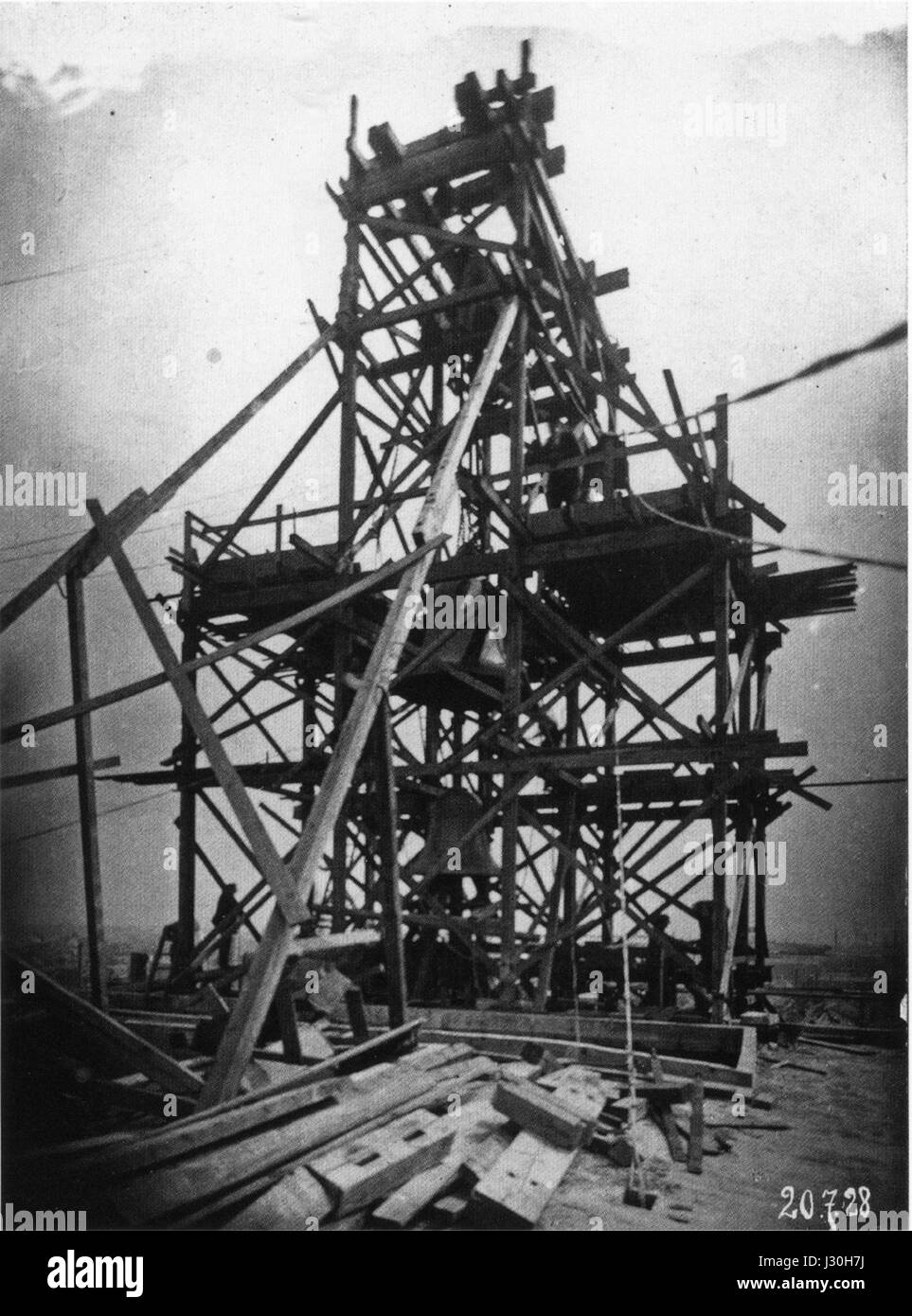AHW Krochhochhaus Ankunft Glocke Leipzig 20 7 1928-1 Stockfoto